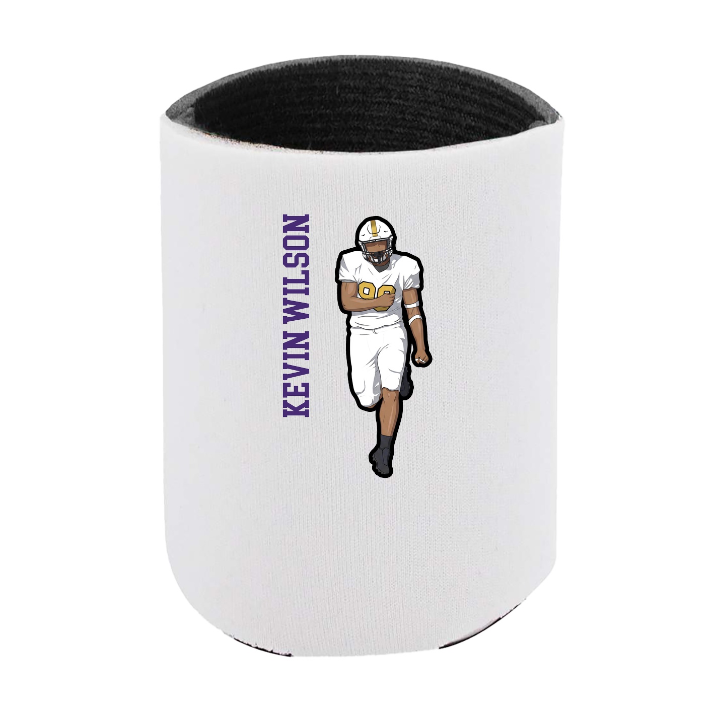 Can Holder — Name Vertical in White