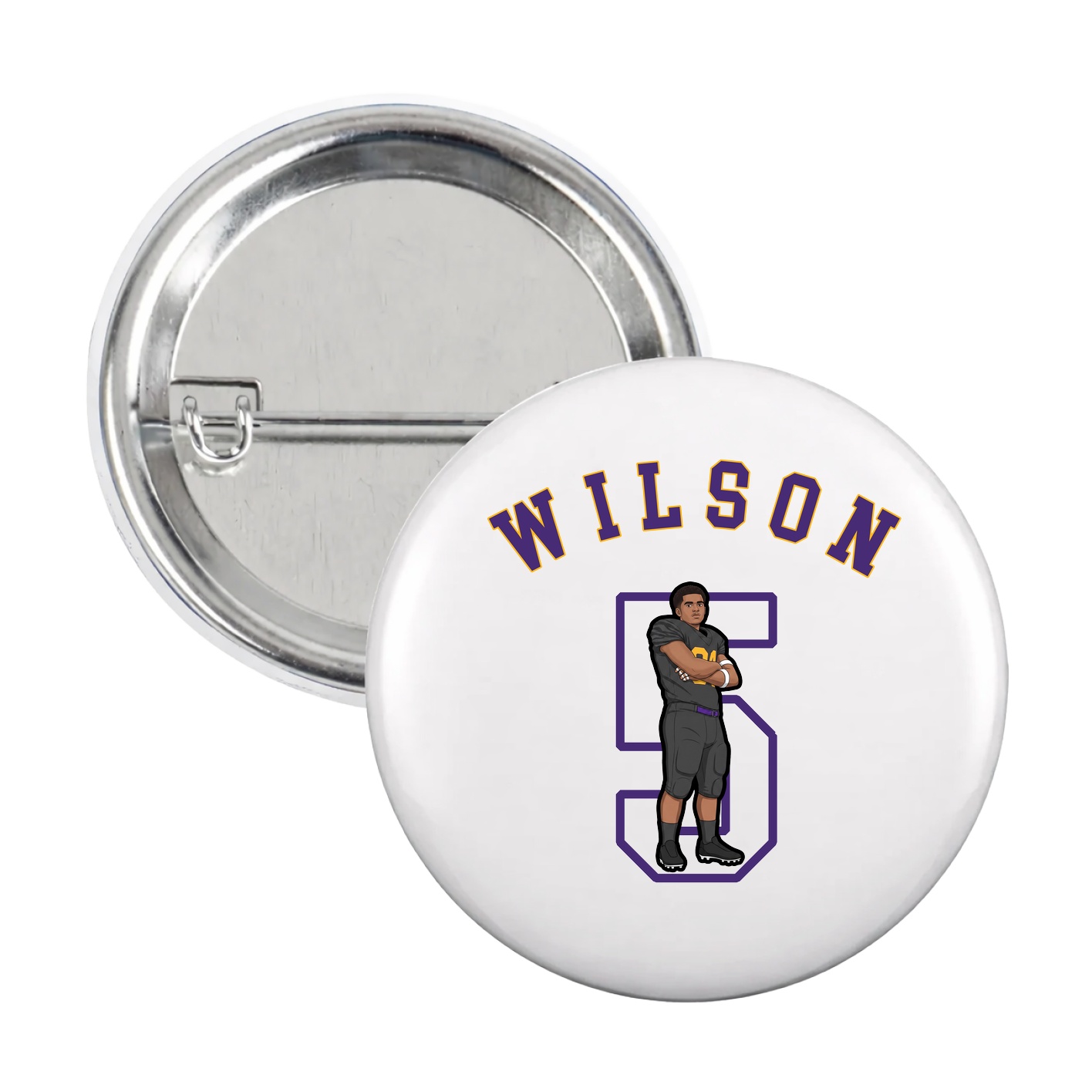 Game Day Button — Shirsey Arch in White