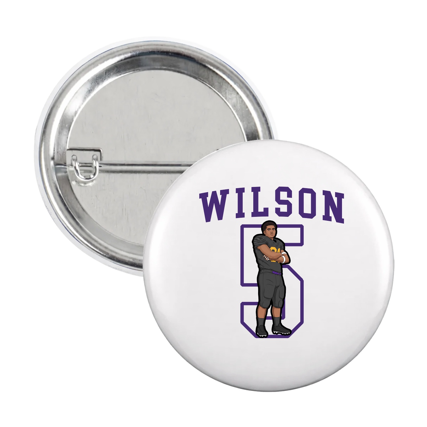 Game Day Button — Shirsey in White