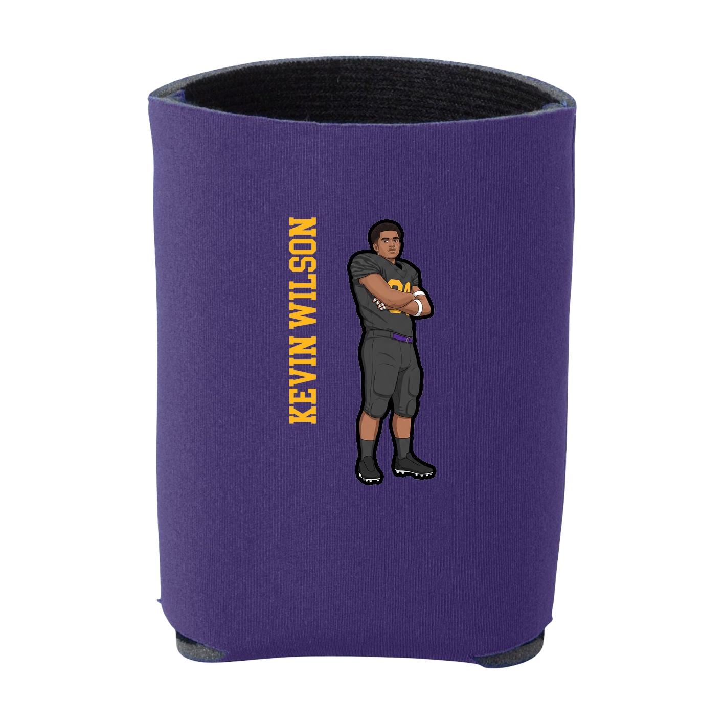 Can Holder — Name Vertical in Purple