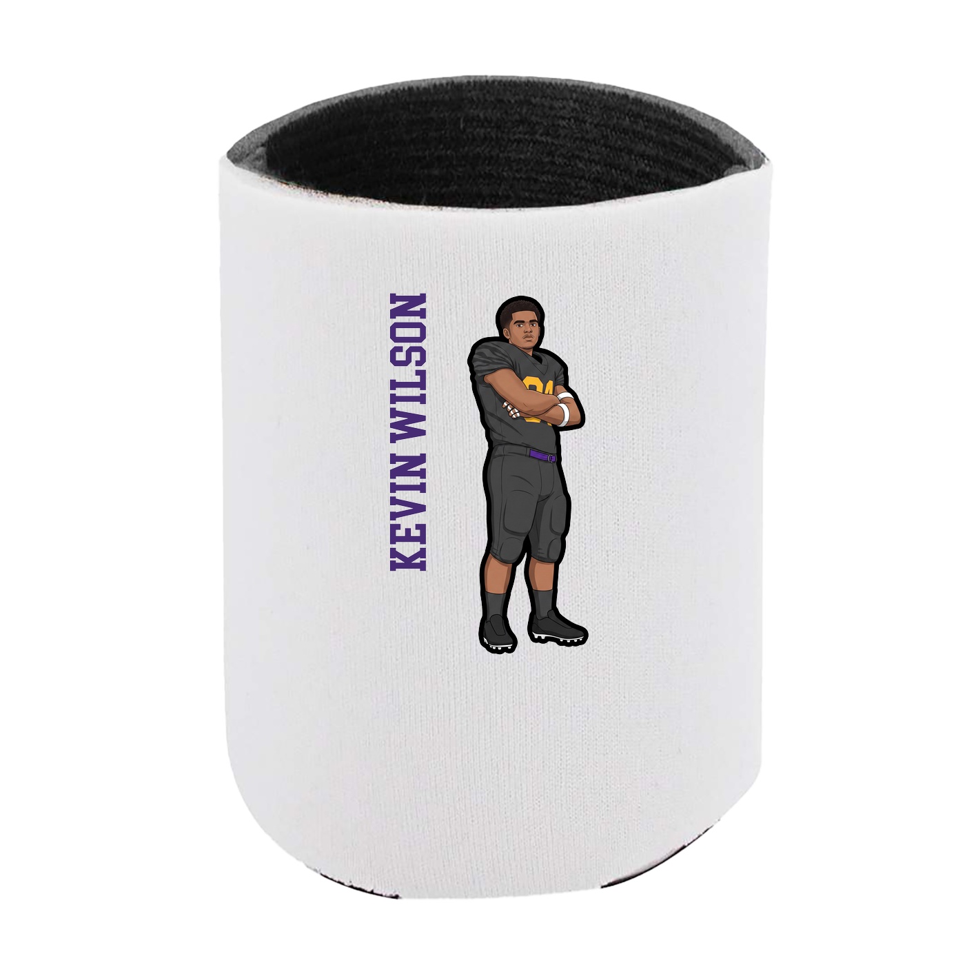 Can Holder — Name Vertical in White
