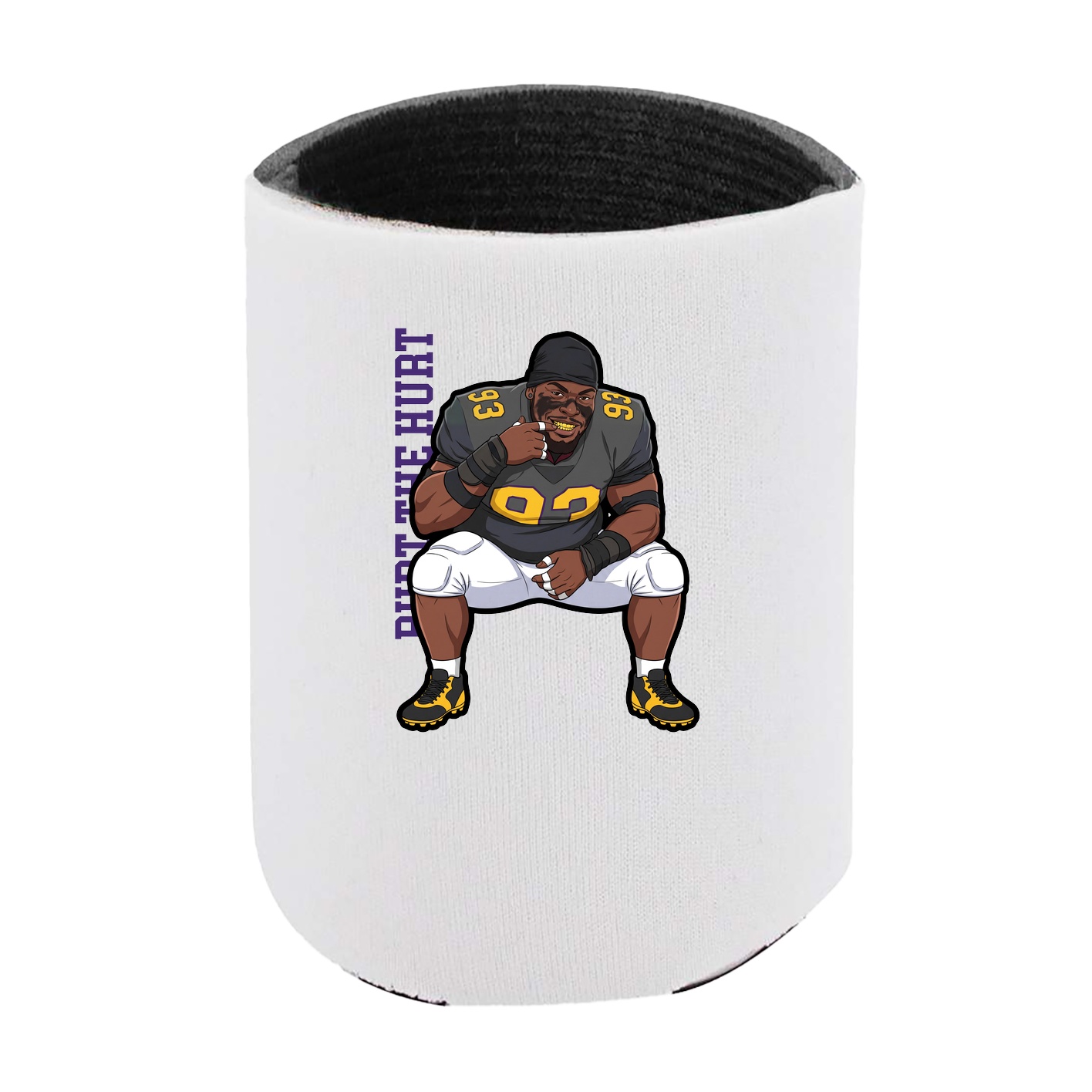 Can Holder — Name Vertical in White