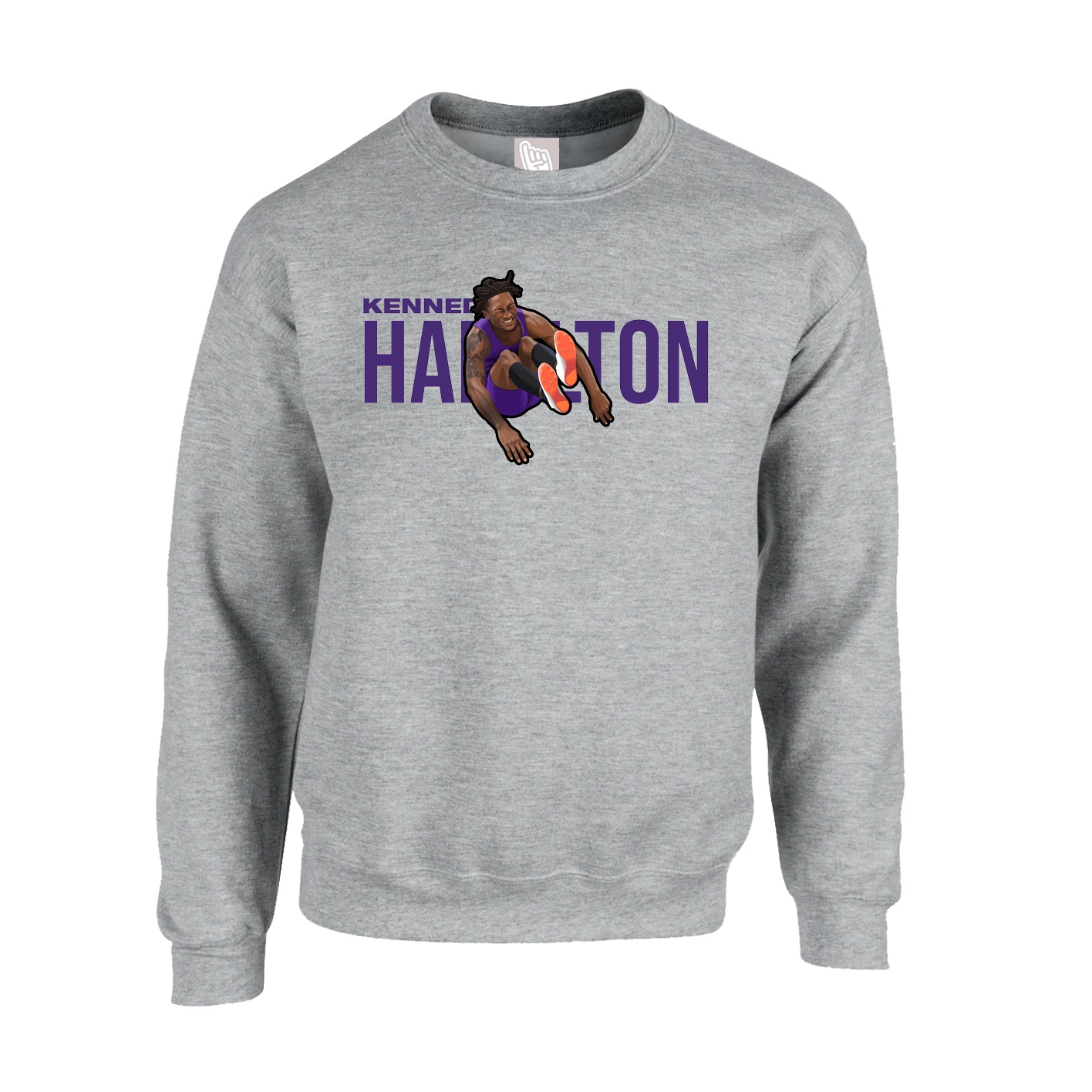 Fleece Crew — Player Name in Grey