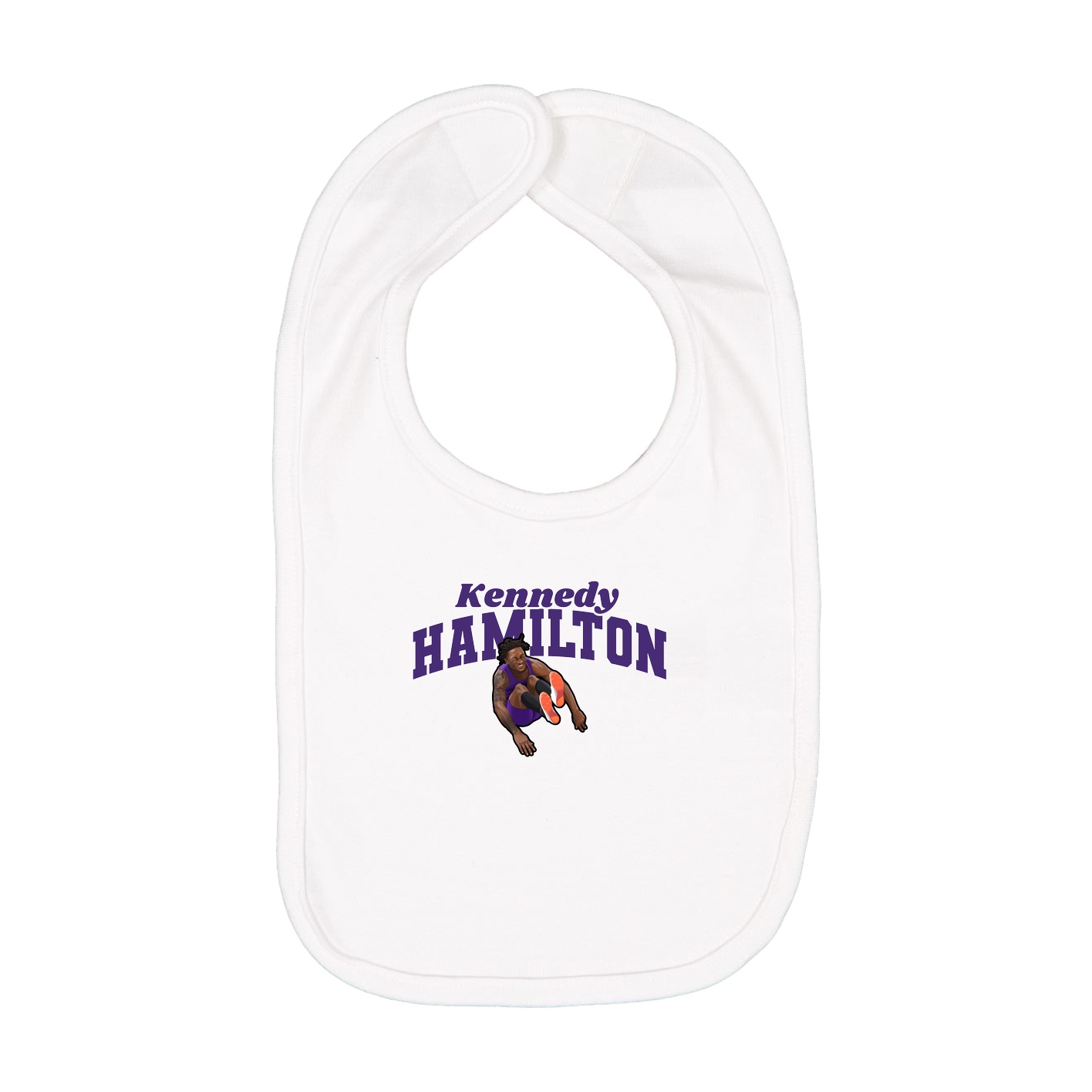 Infant Bib — Signature Arch in White