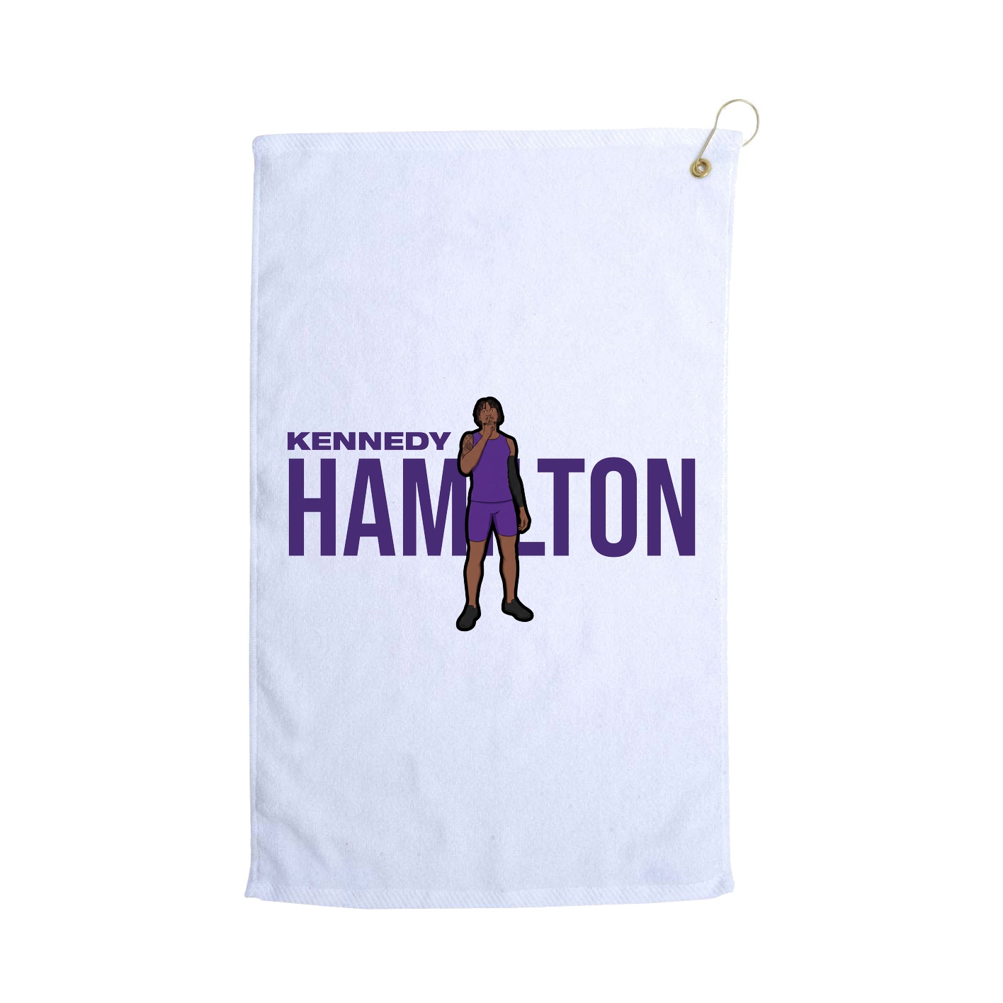 Golf Towel — Player Name in White