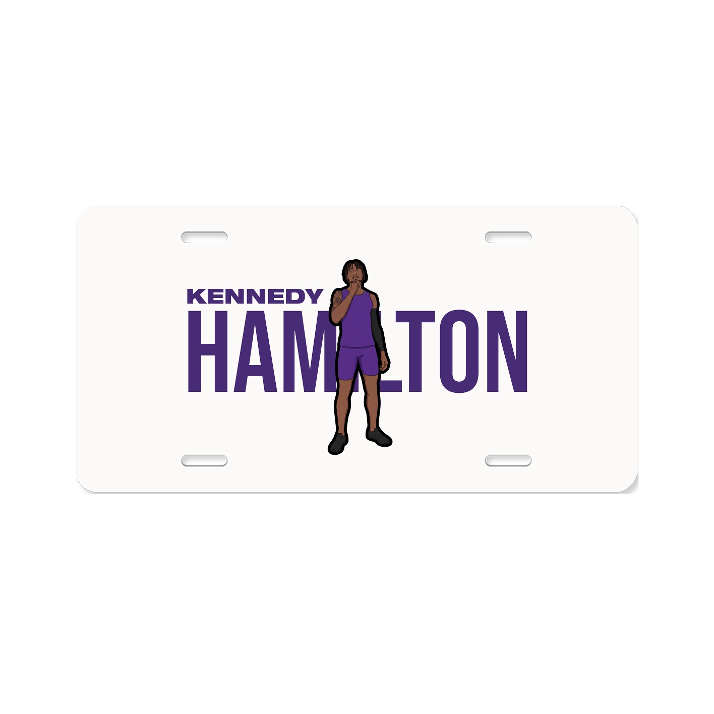 License Plate — Player Name in Classic