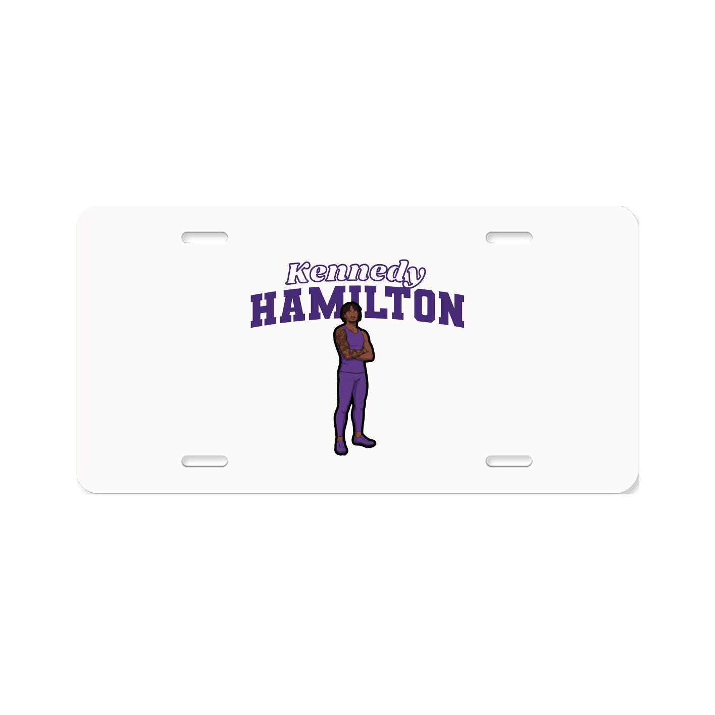 License Plate — Name Arch in Classic