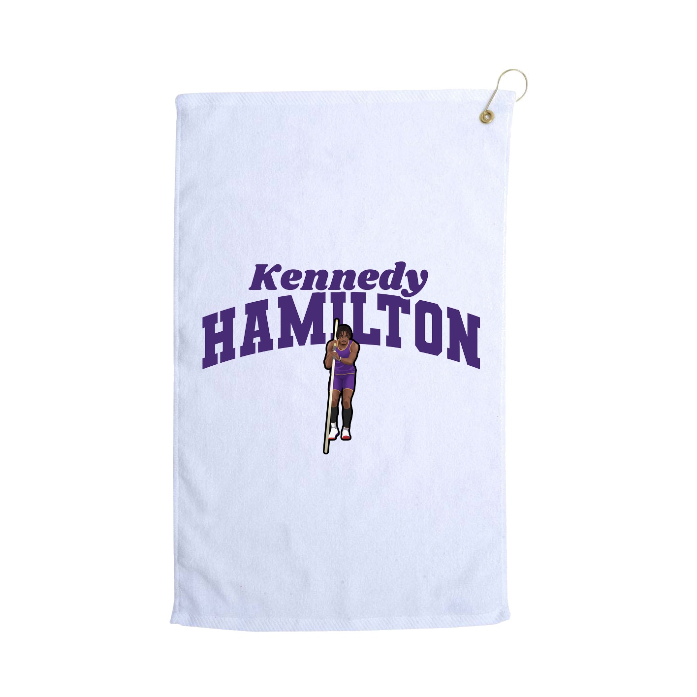 Golf Towel — Signature Arch in White