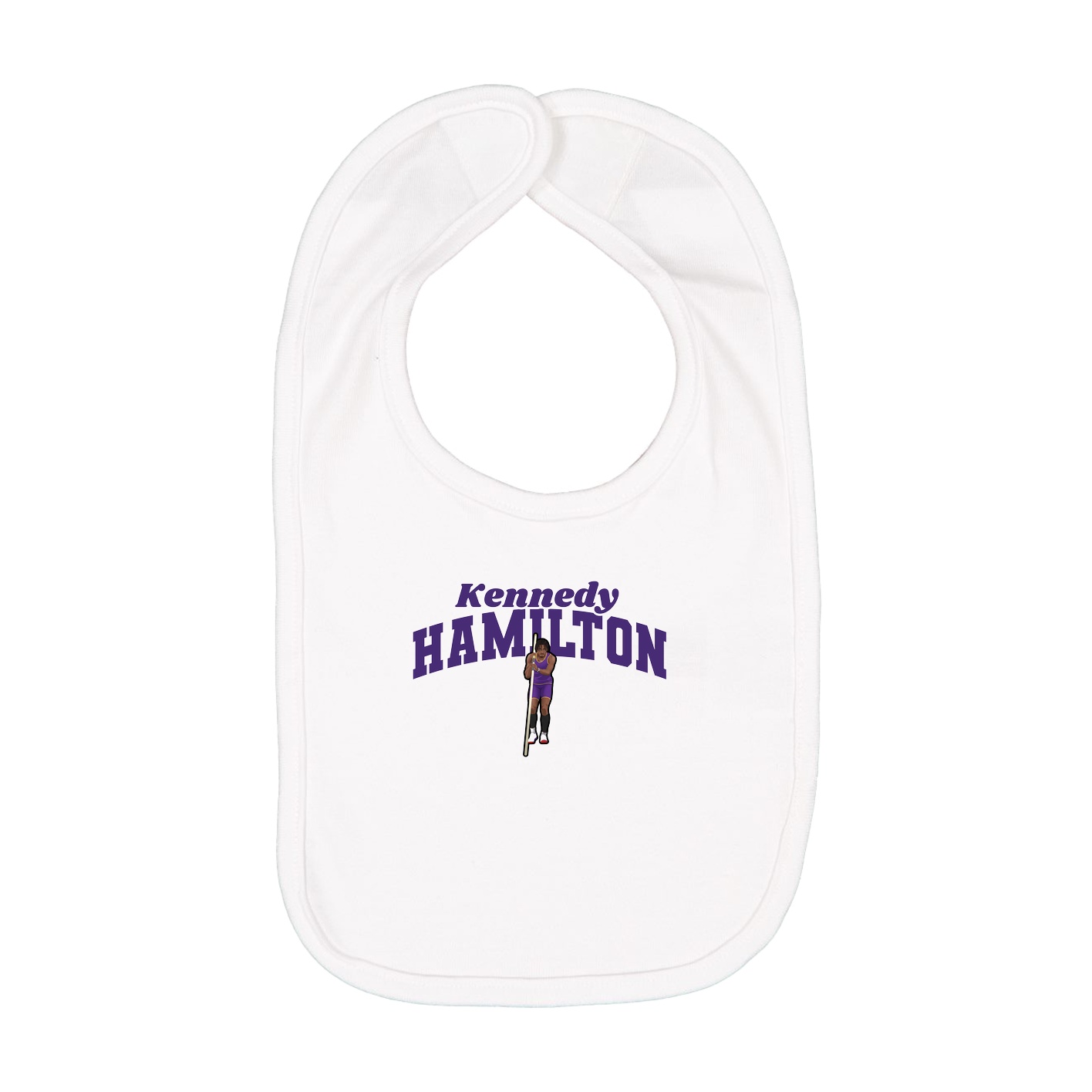 Infant Bib — Signature Arch in White