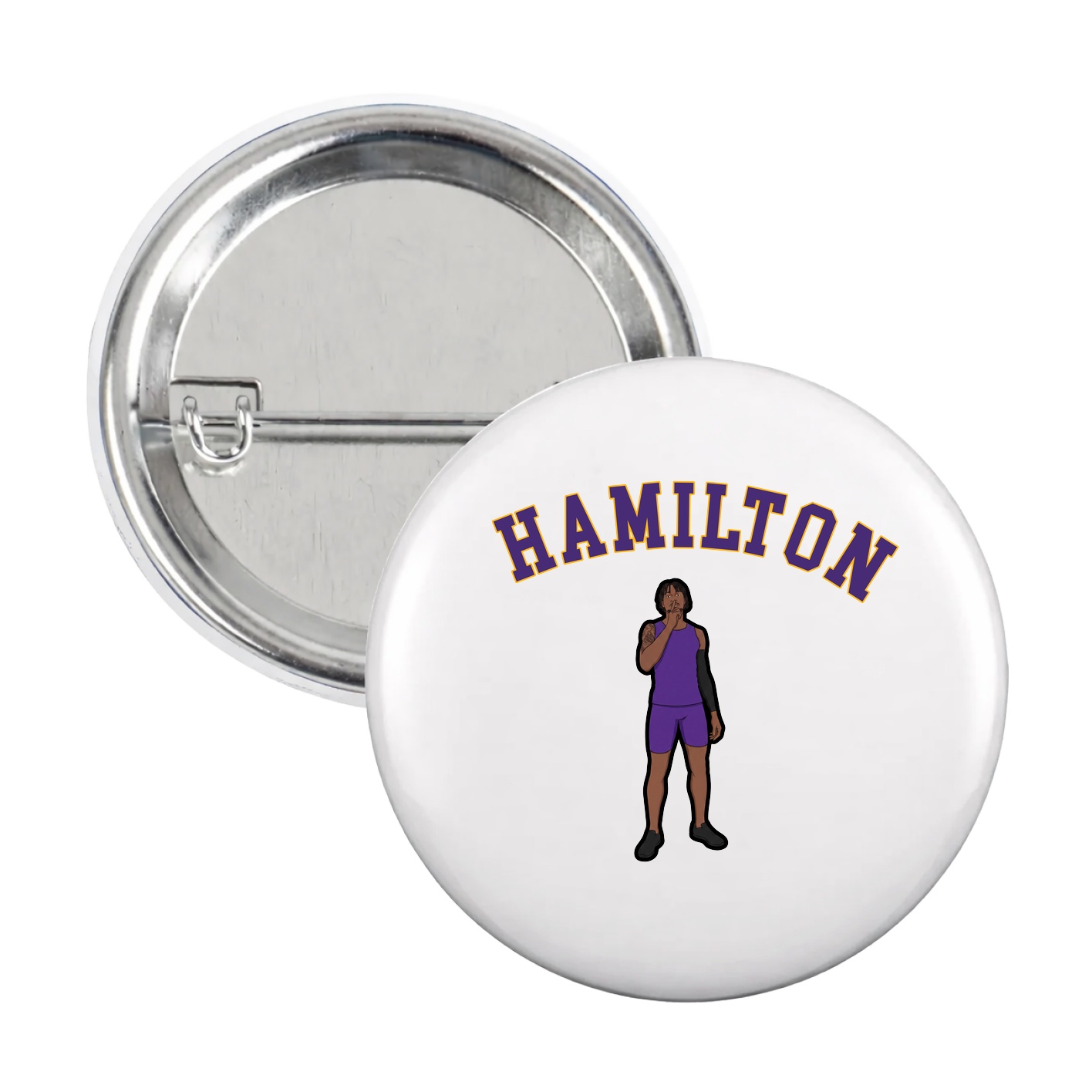 Game Day Button — Shirsey Arch in White