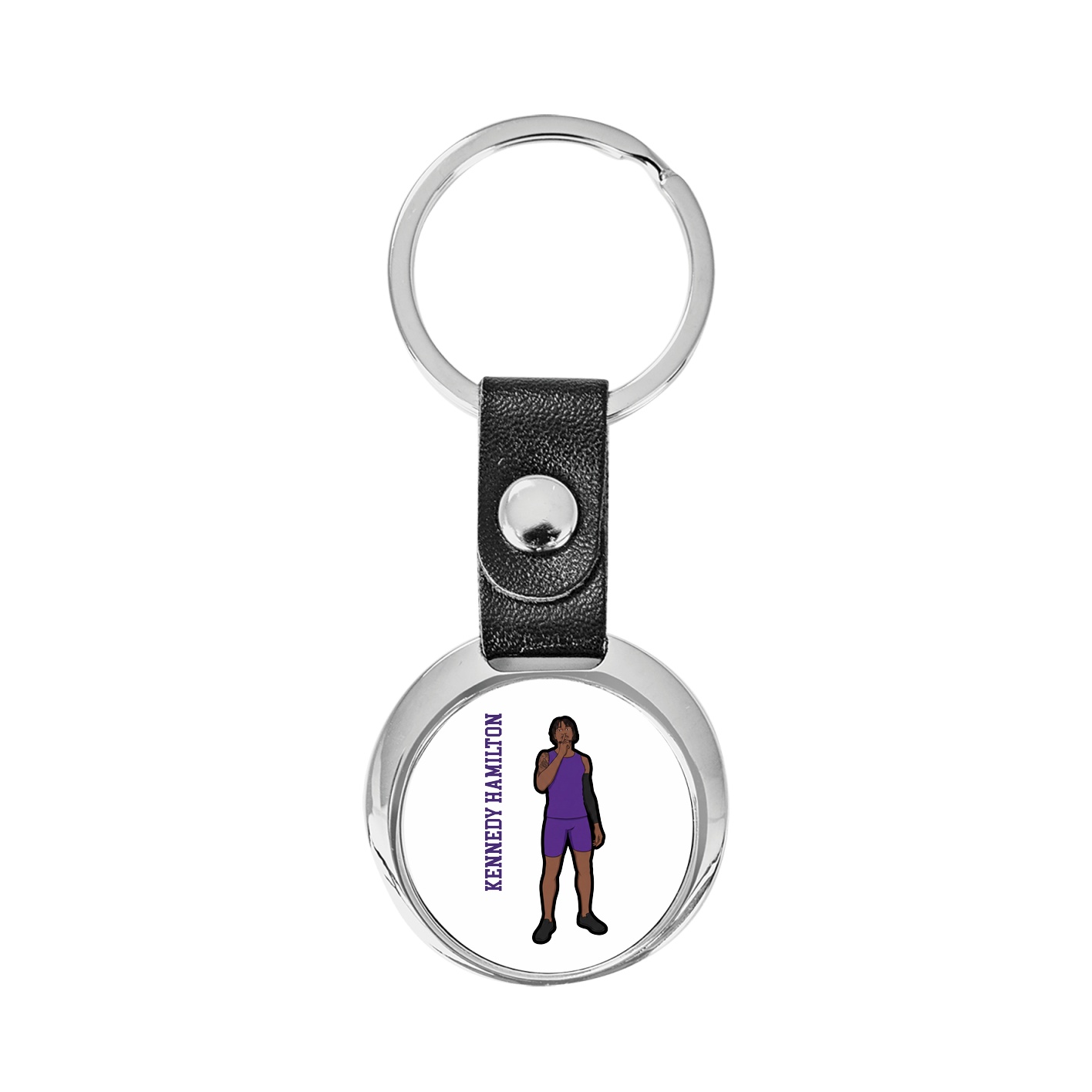 Key Chain — Name Vertical in Classic