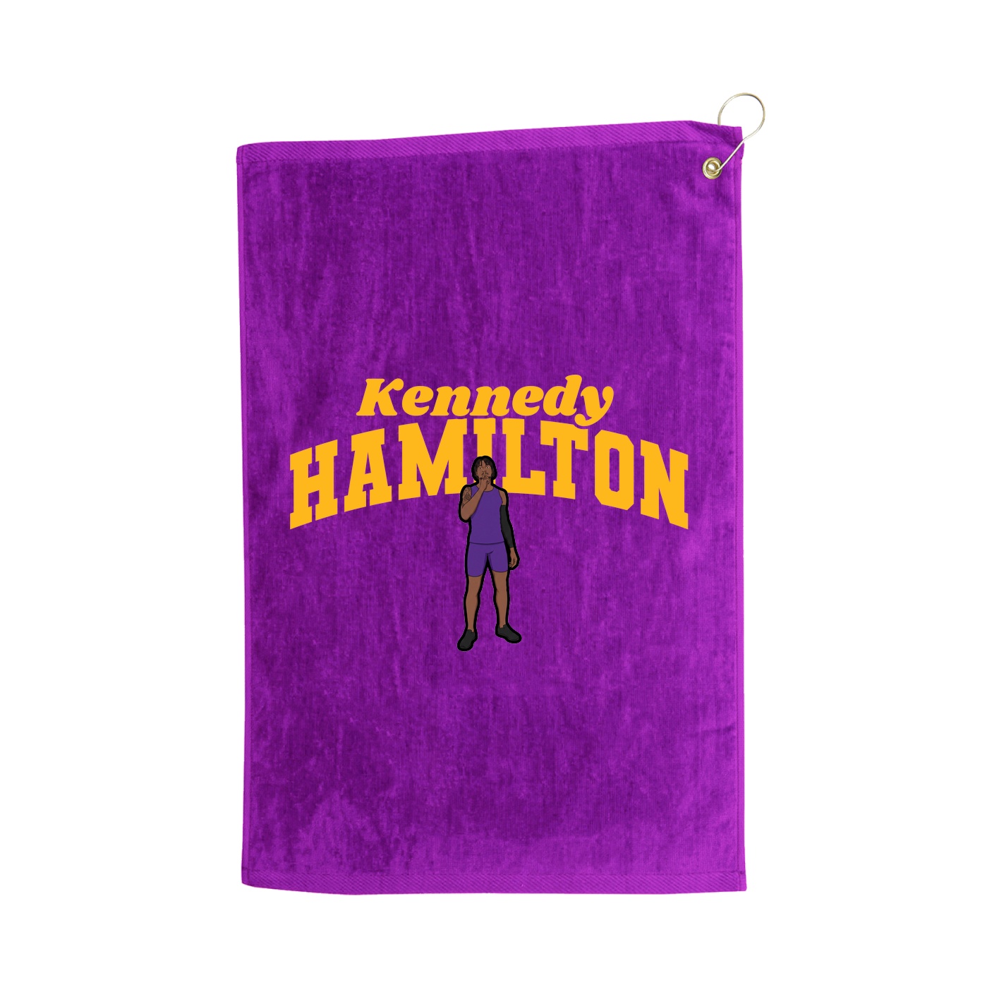 Golf Towel — Signature Arch in Purple