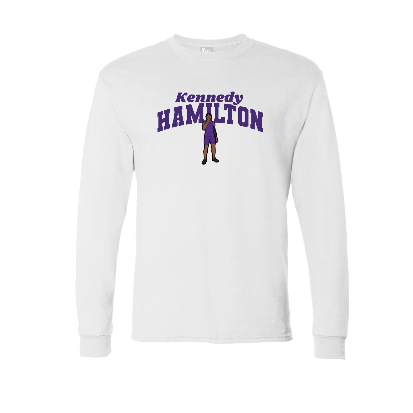 Long Sleeve Tee — Signature Arch in White