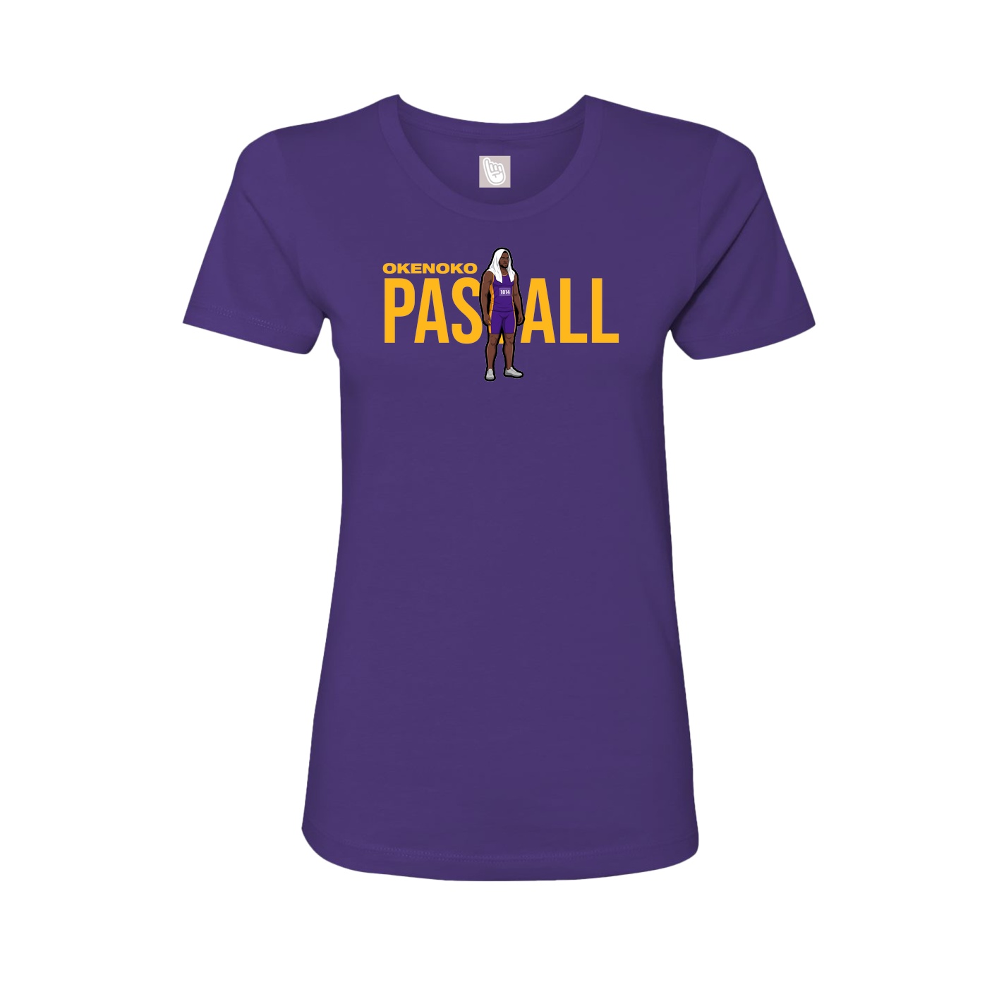 Womens Tee — Player Name in Purple