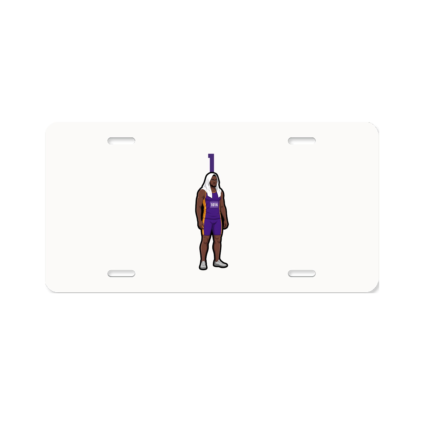 License Plate — Number Top in Classic