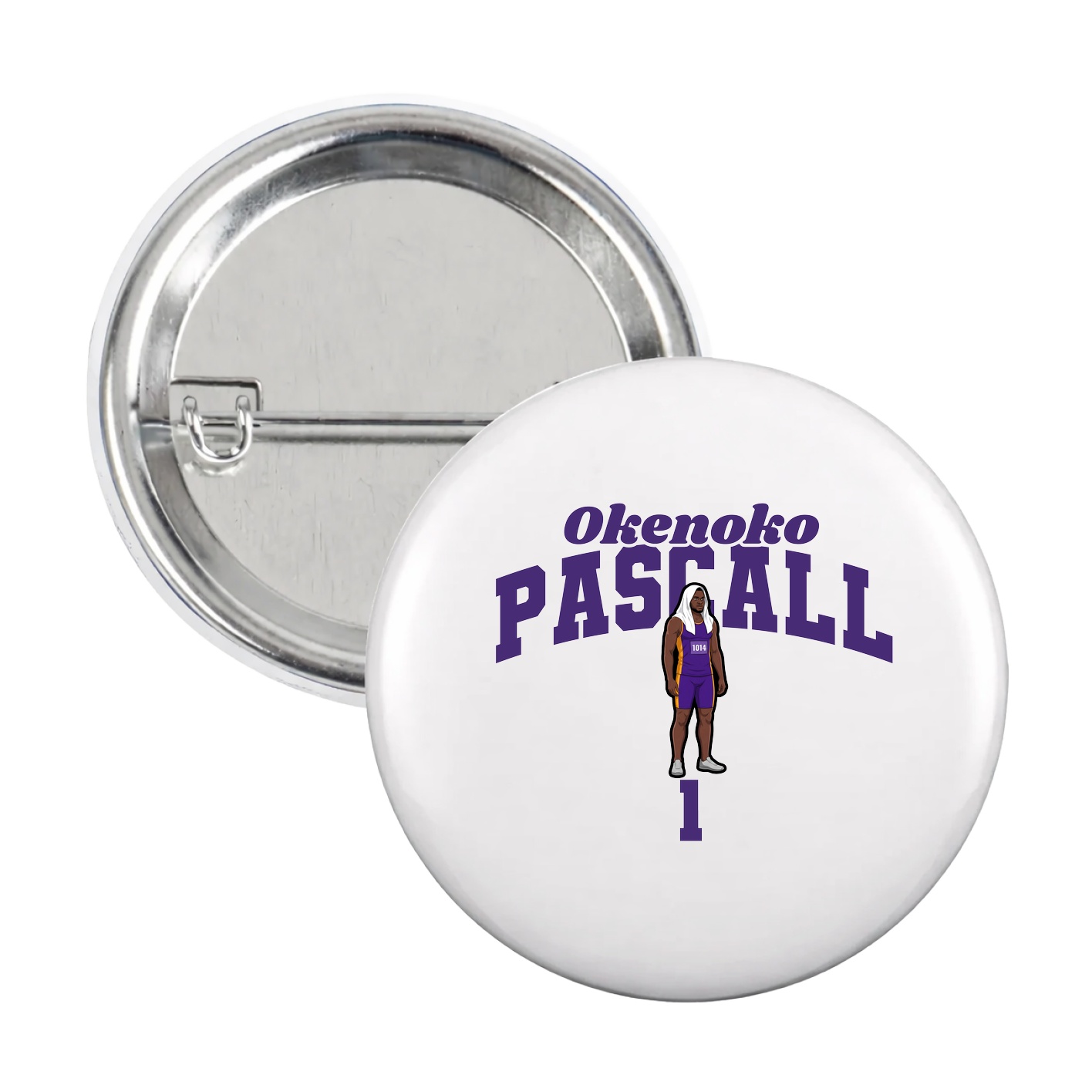 Game Day Button — Signature Arch in White