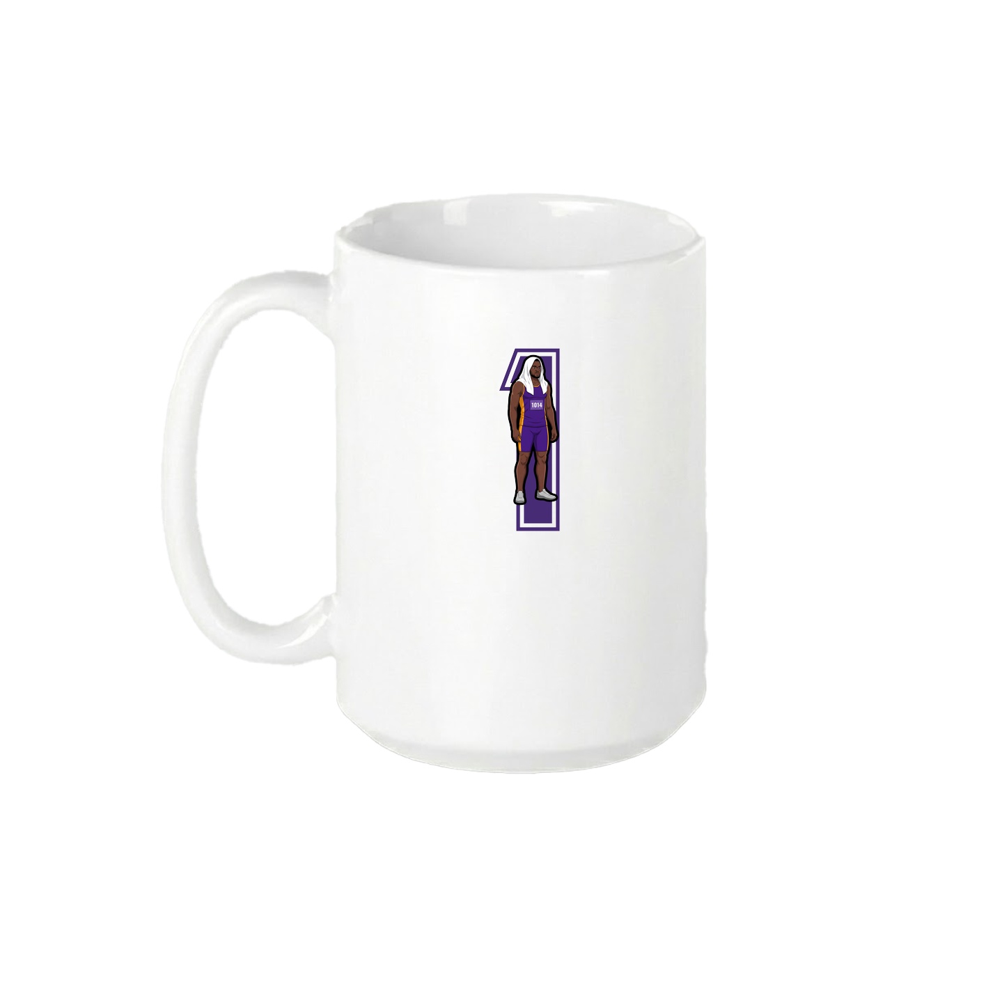 15oz Coffee Mug — Number in White