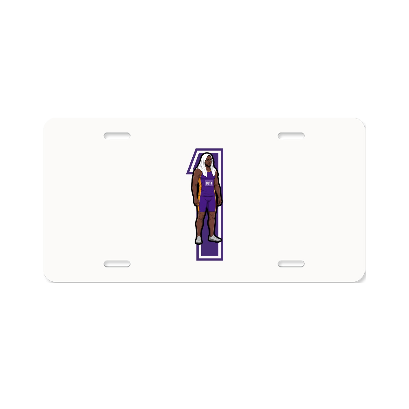License Plate — Number in Classic