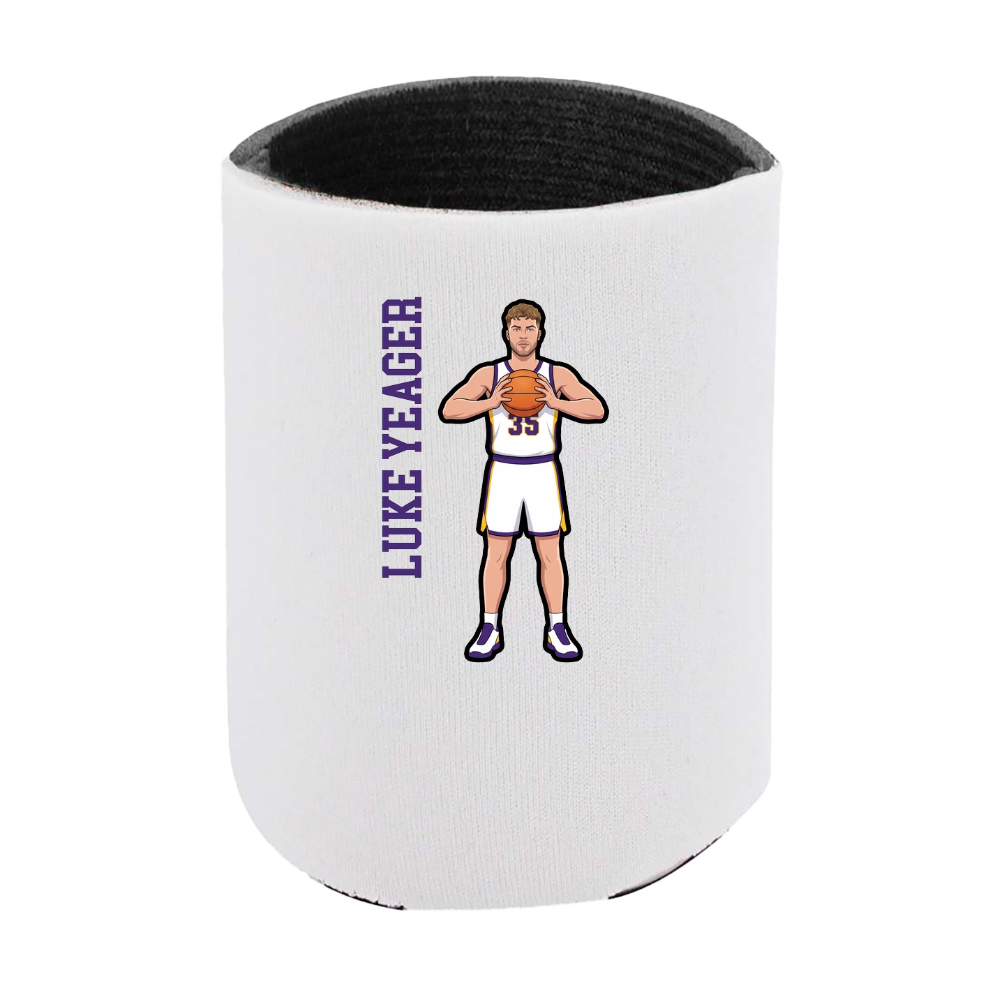 Can Holder — Name Vertical in White