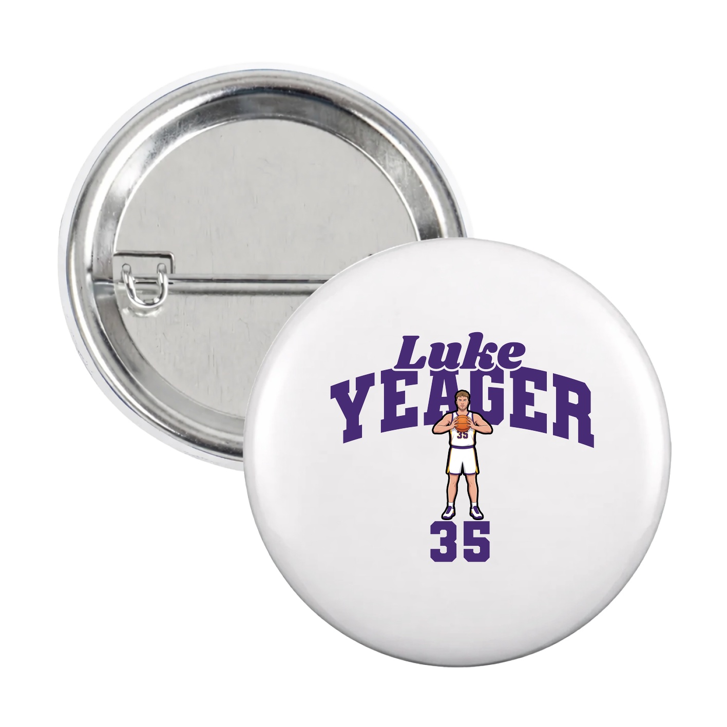 Game Day Button — Signature Arch in White