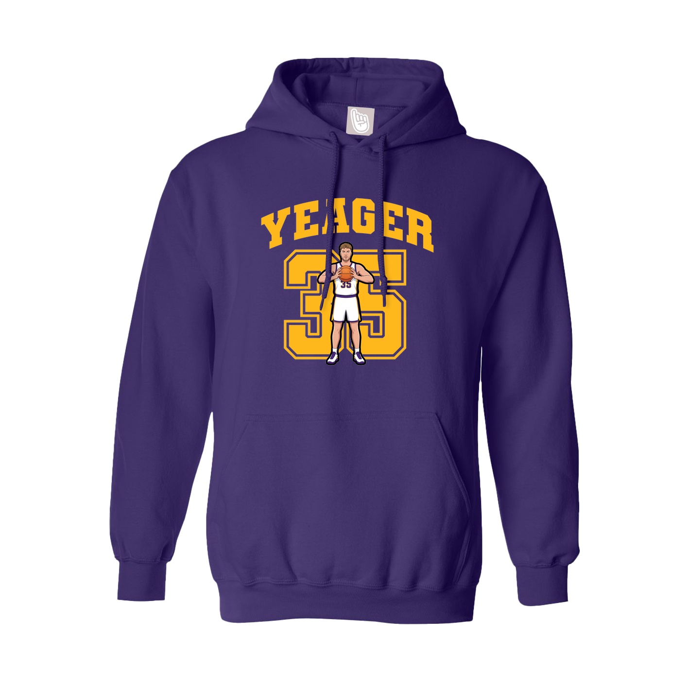Hoodie — Number in Purple