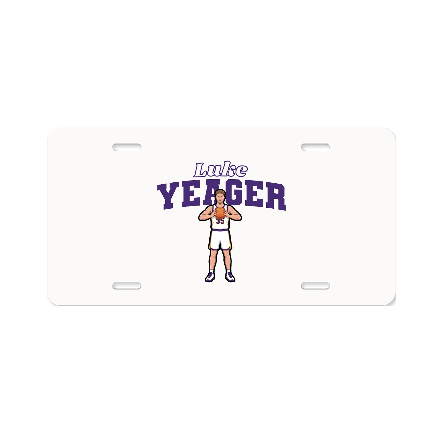 License Plate — Name Arch in Classic