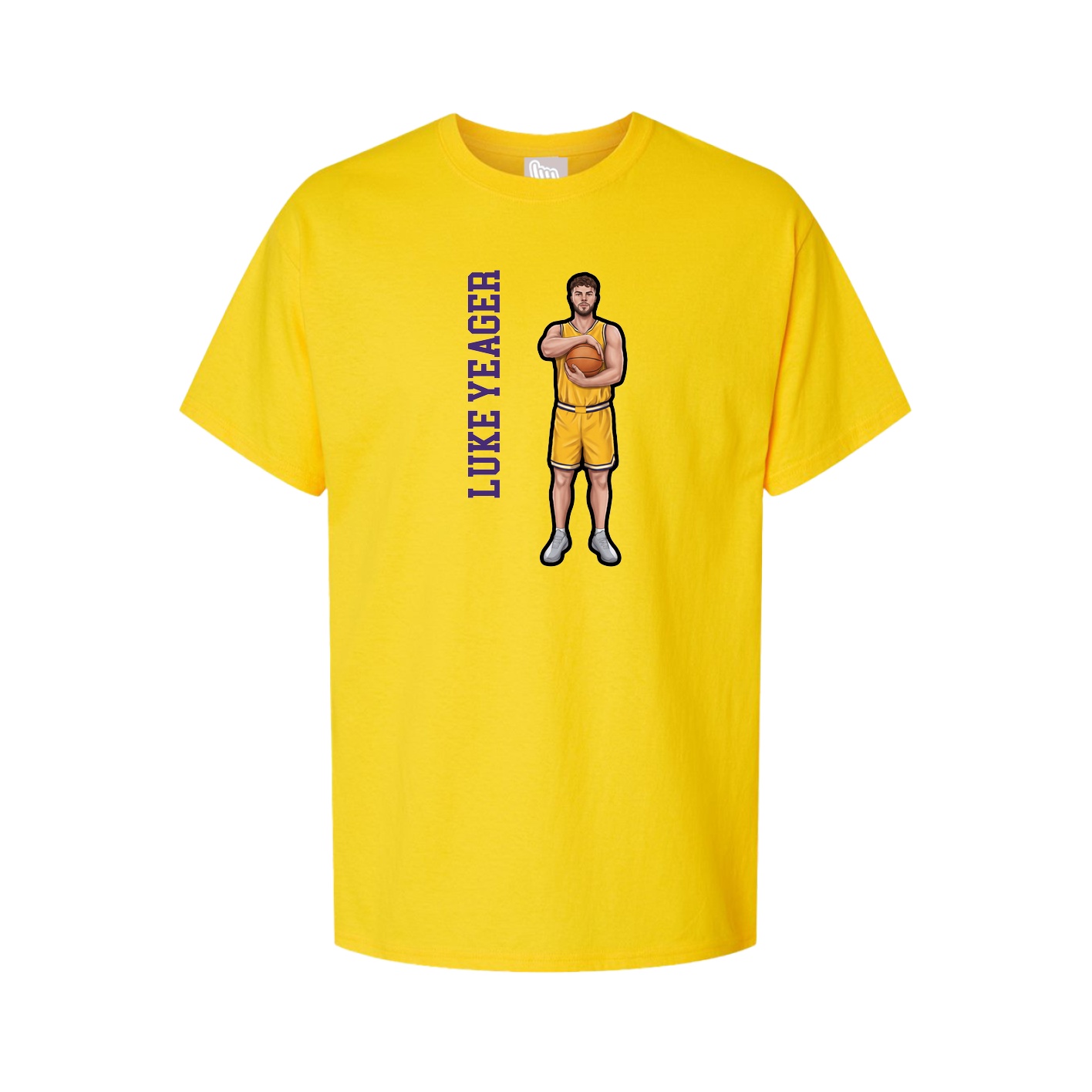 Tee — Name Vertical in Gold