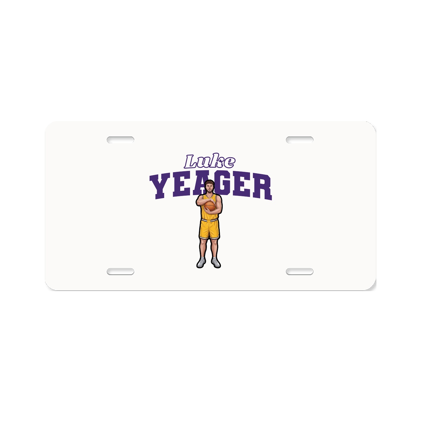 License Plate — Name Arch in Classic