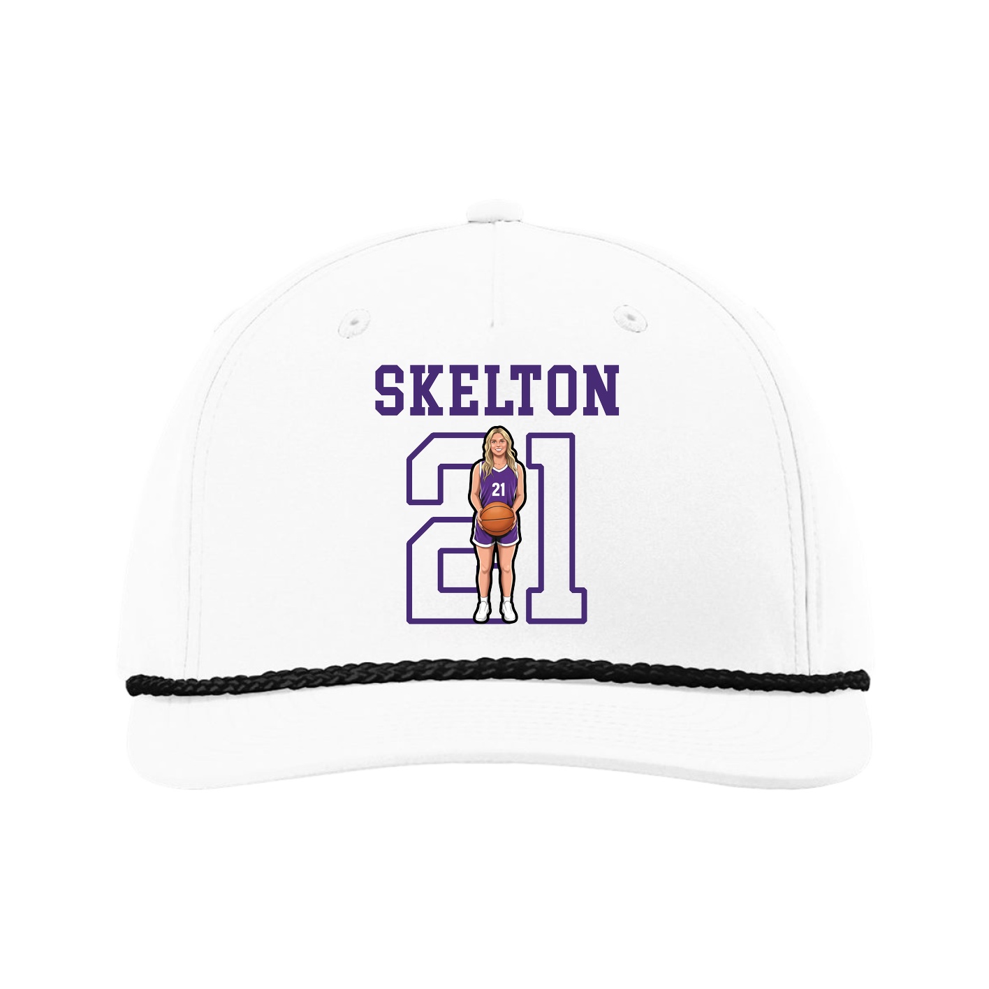 Five-Panel Classic Rope Cap — Shirsey in White