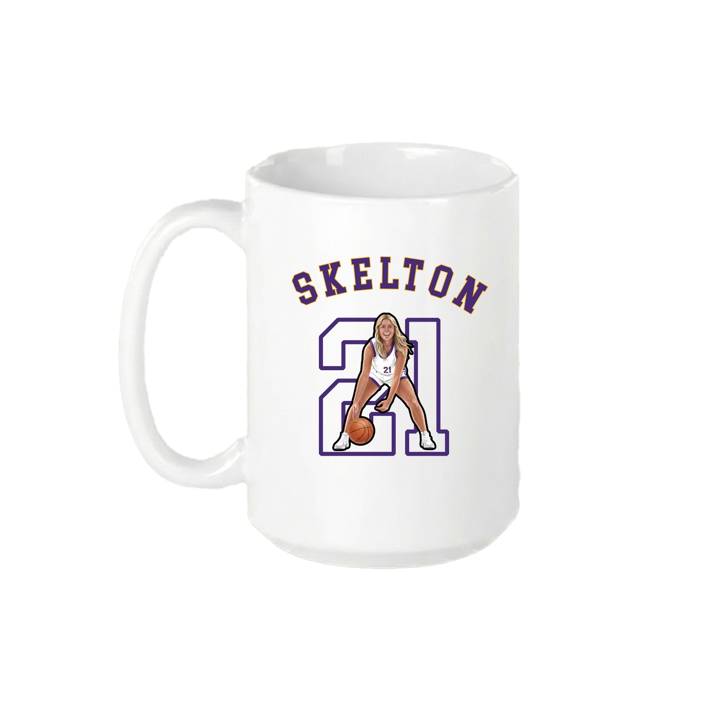15oz Coffee Mug — Shirsey Arch in White