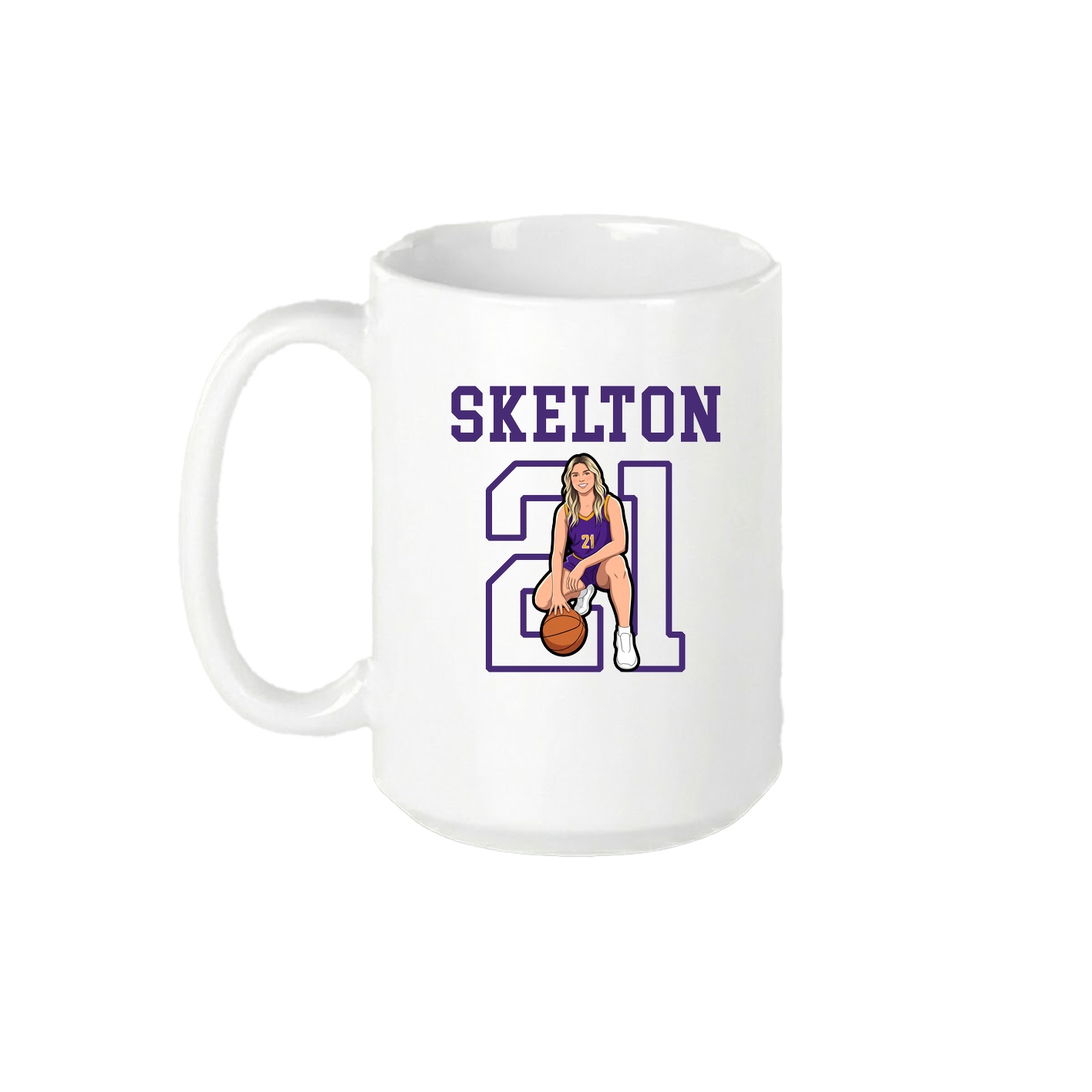 15oz Coffee Mug — Shirsey in White