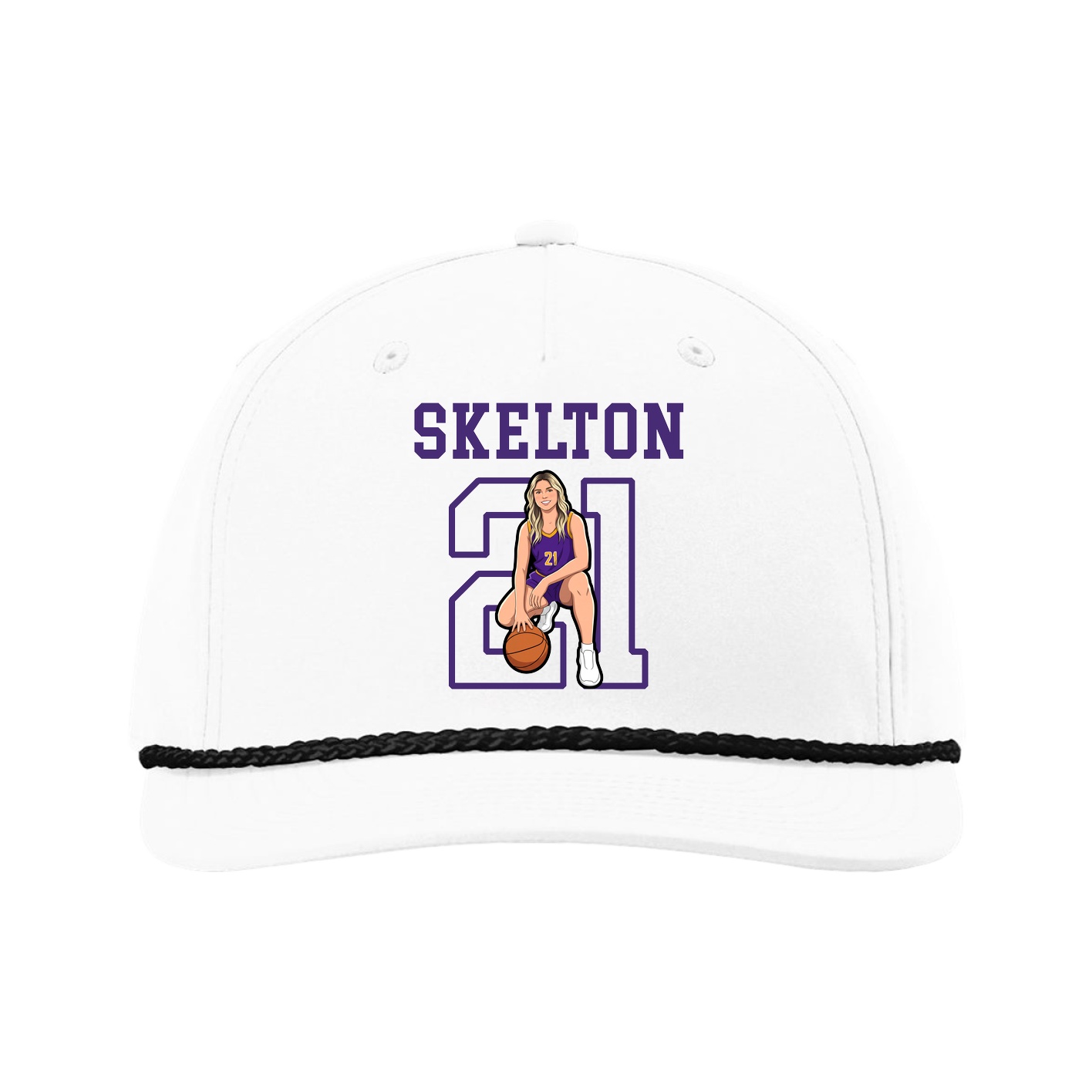Five-Panel Classic Rope Cap — Shirsey in White