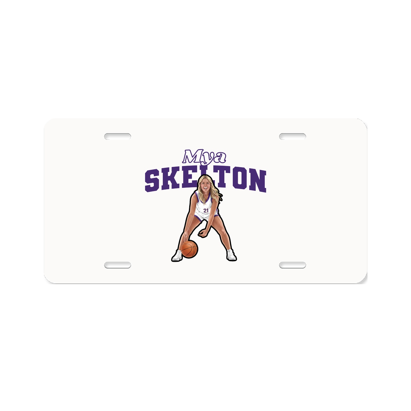 License Plate — Name Arch in Classic