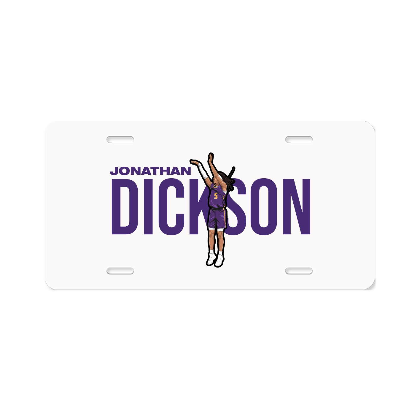 License Plate — Player Name in Classic