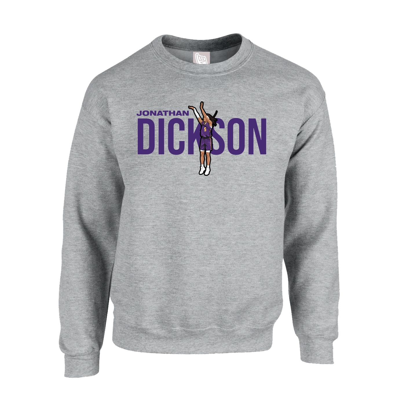 Fleece Crew — Player Name in Grey