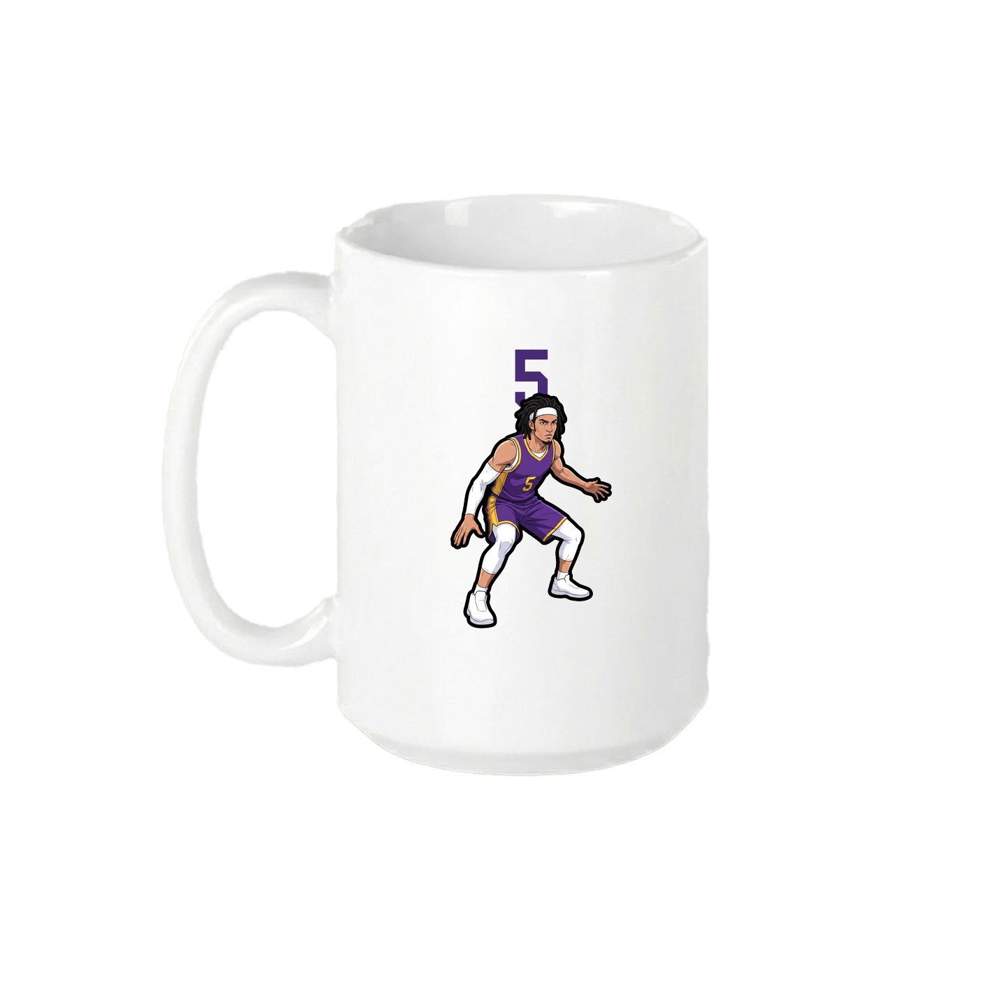 15oz Coffee Mug — Number Top in White