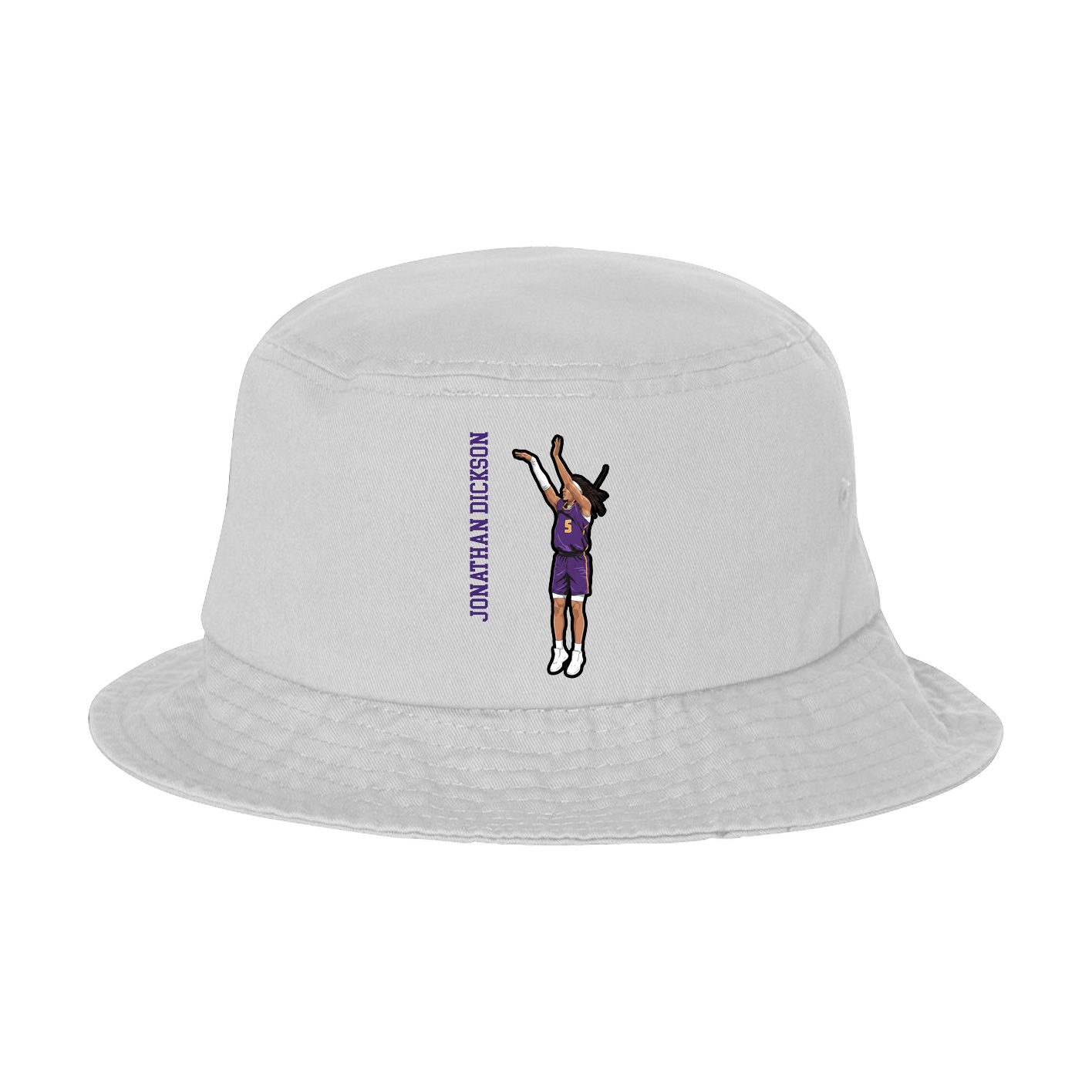 Bucket Cap — Name Vertical in White