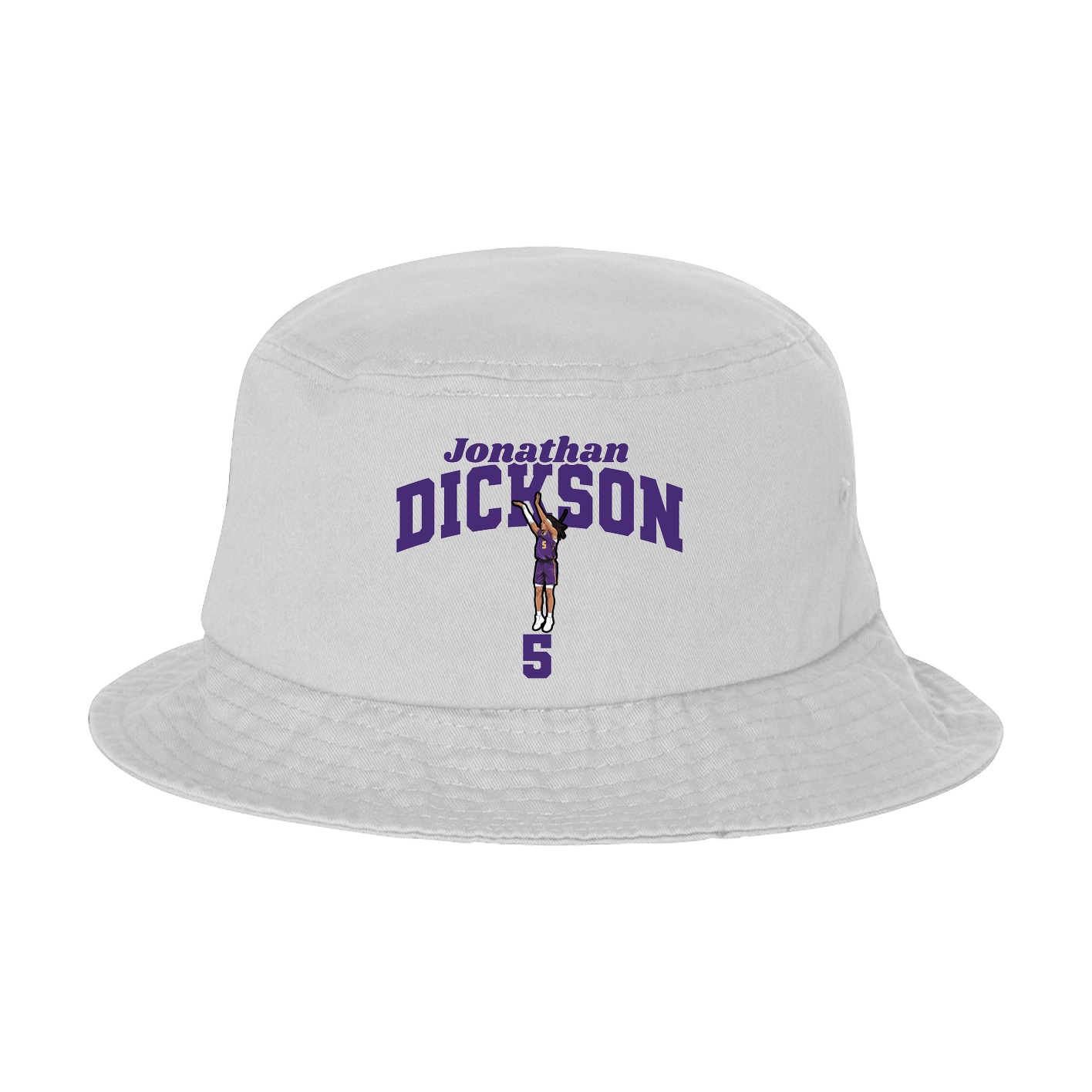 Bucket Cap — Signature Arch in White