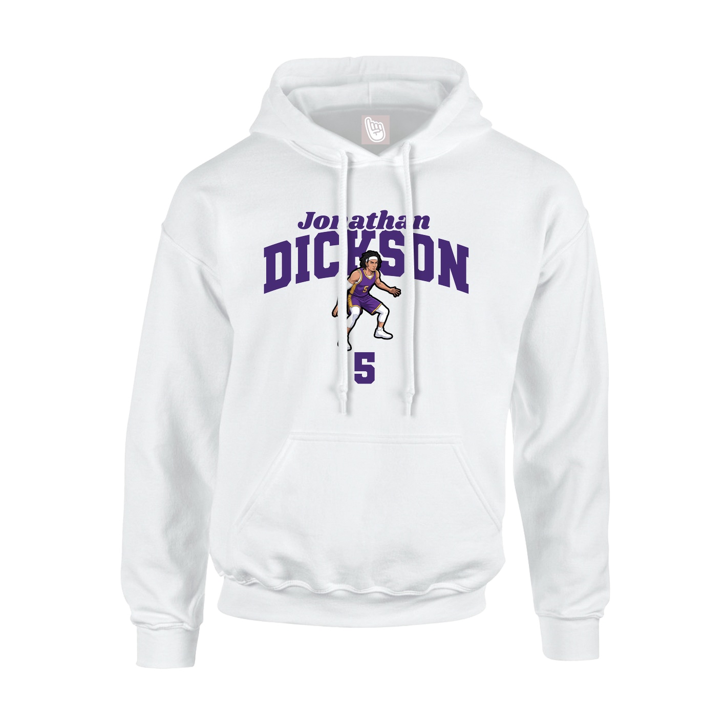 Hoodie — Signature Arch in White