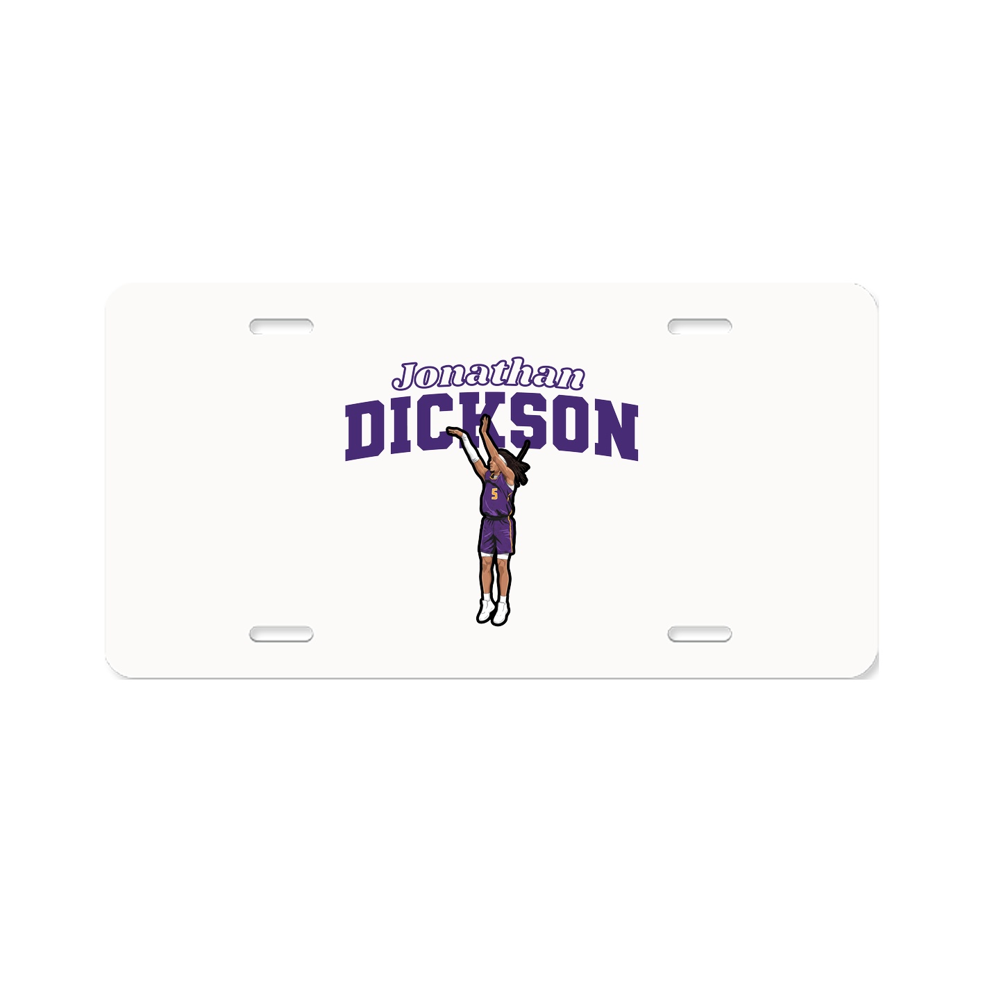 License Plate — Name Arch in Classic