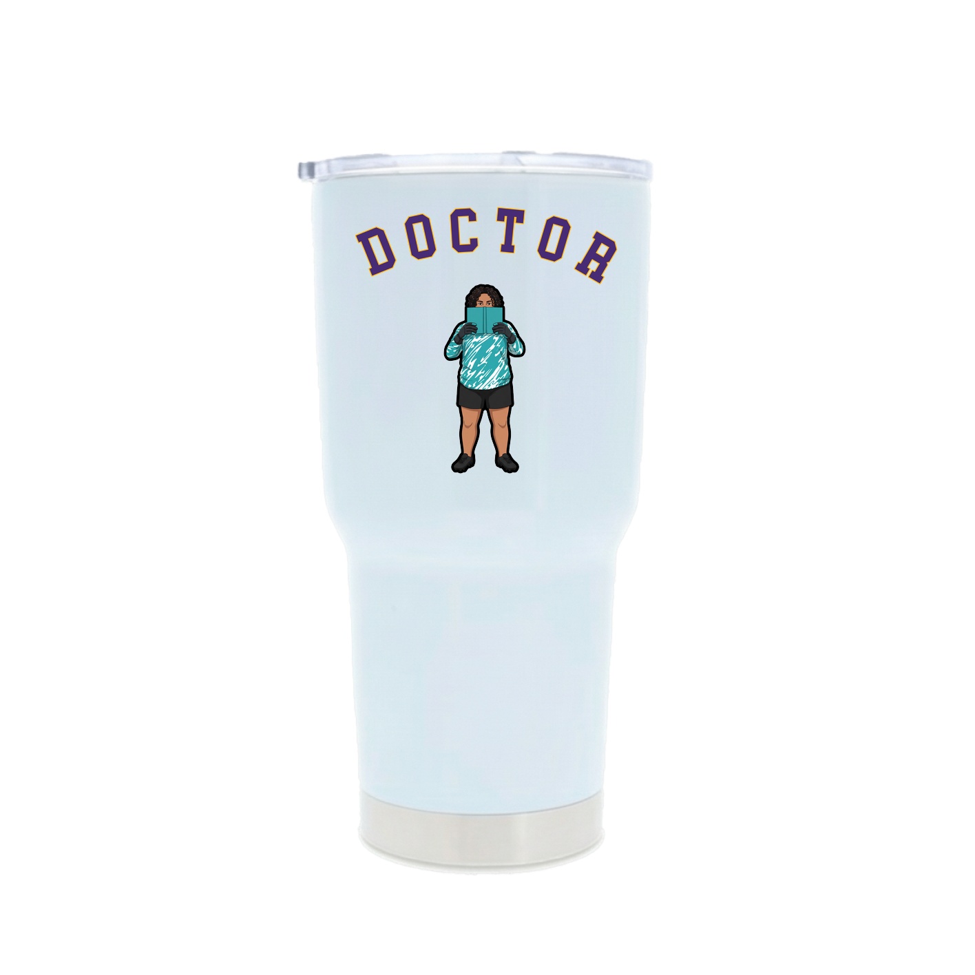 30oz Stainless Steel Tumbler — Shirsey Arch in White