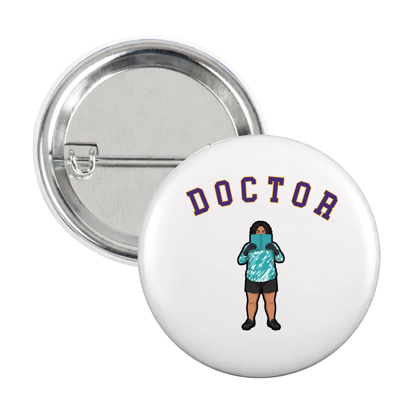Game Day Button — Shirsey Arch in White