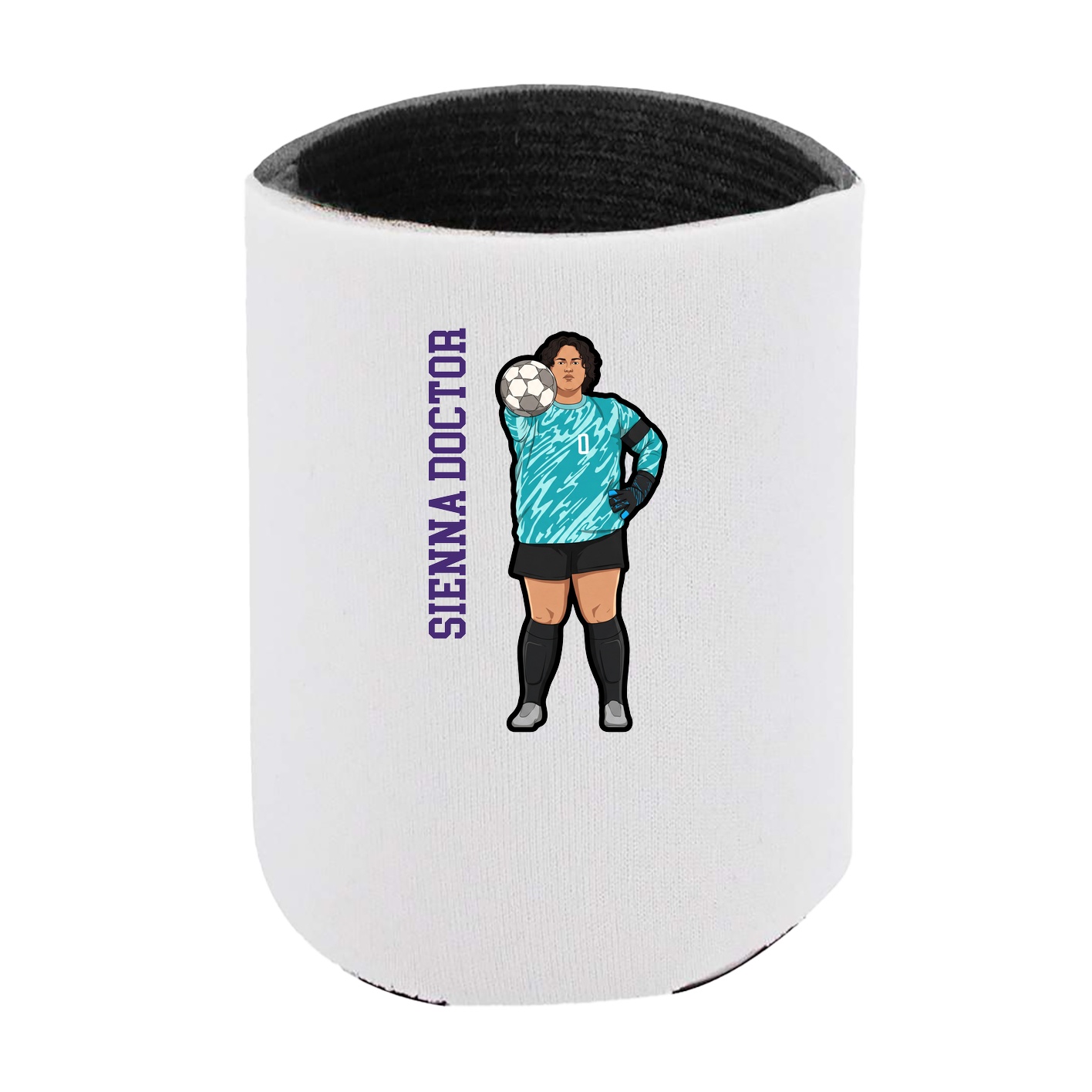 Can Holder — Name Vertical in White