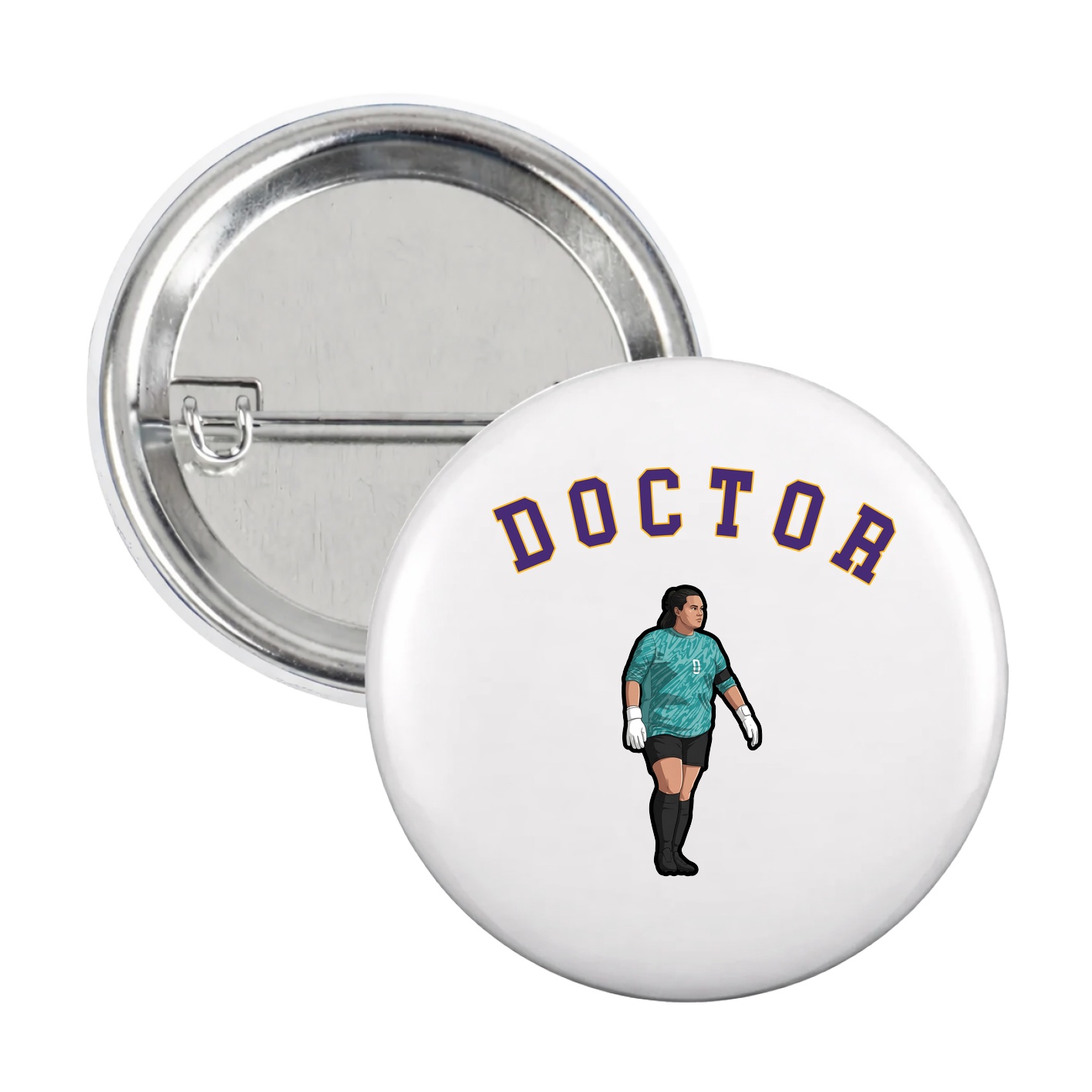 Game Day Button — Shirsey Arch in White