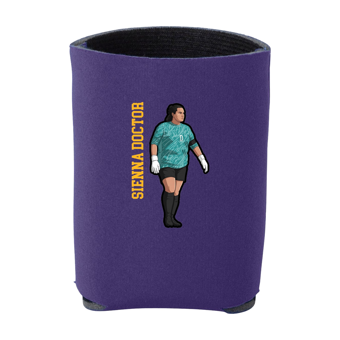 Can Holder — Name Vertical in Purple