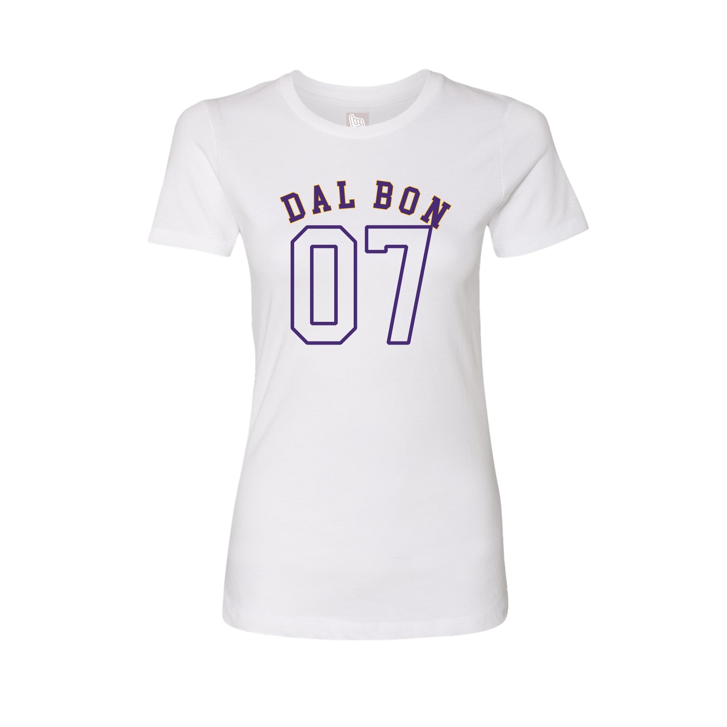 Fitted Women's Tee — Shirsey Arch in White