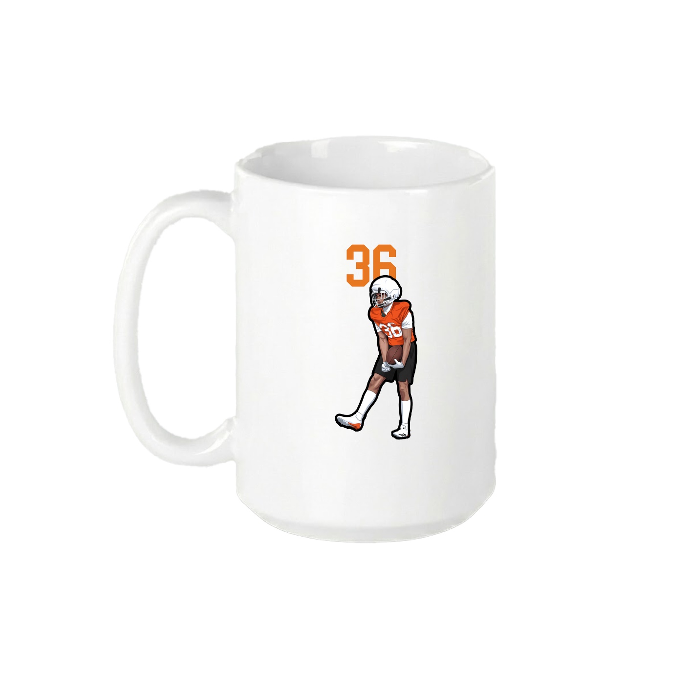 15oz Coffee Mug — Number Top in White