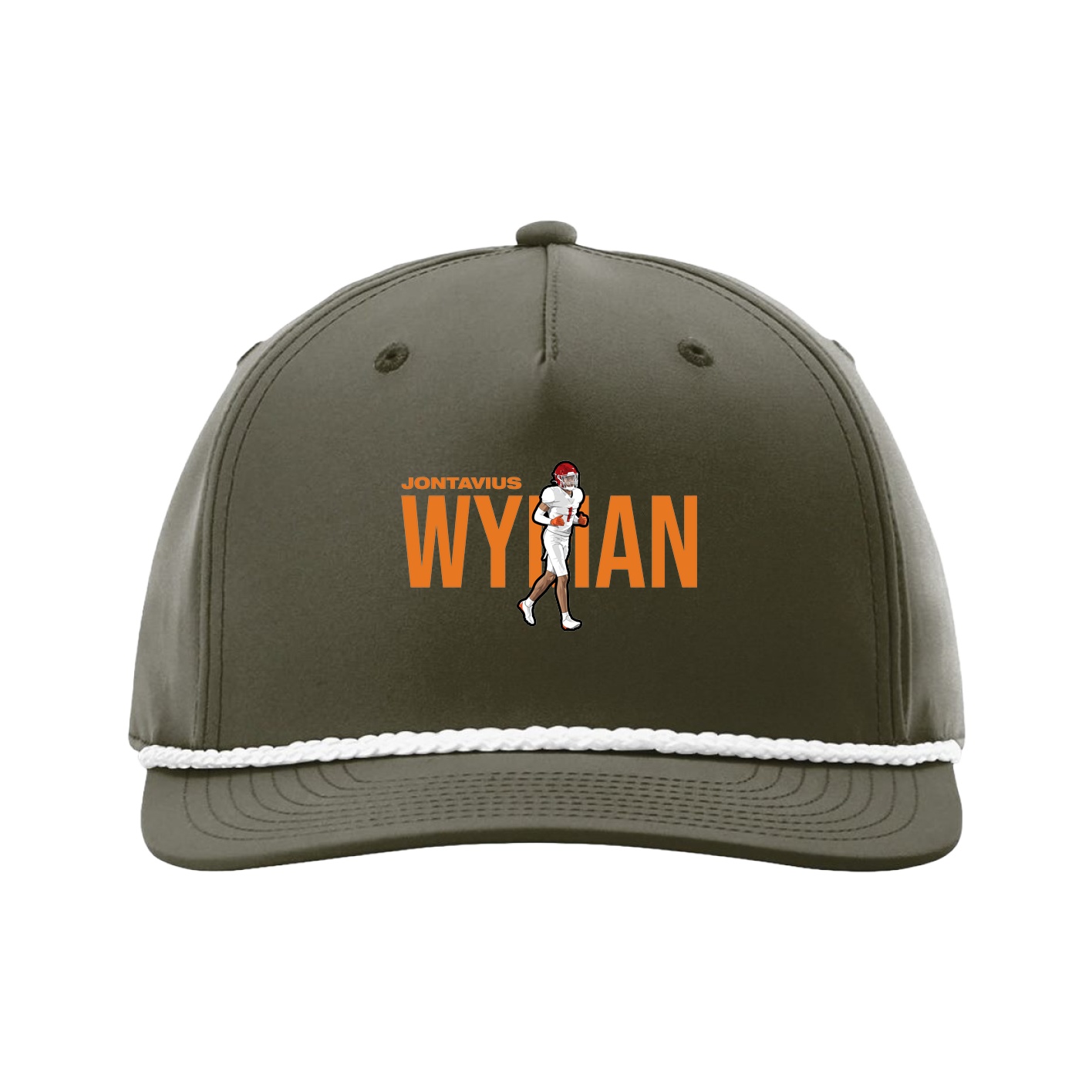 Five-Panel Classic Rope Cap — Player Name in Green