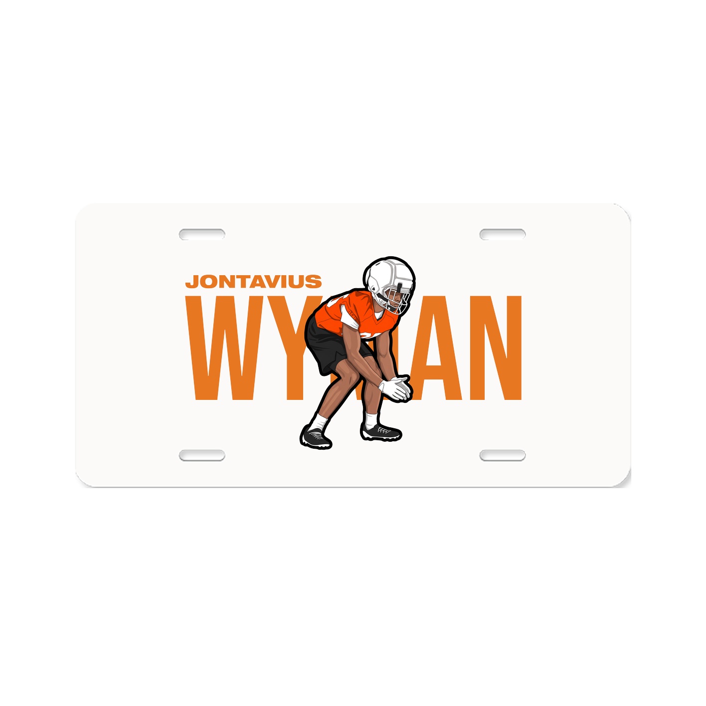 License Plate — Player Name in Classic