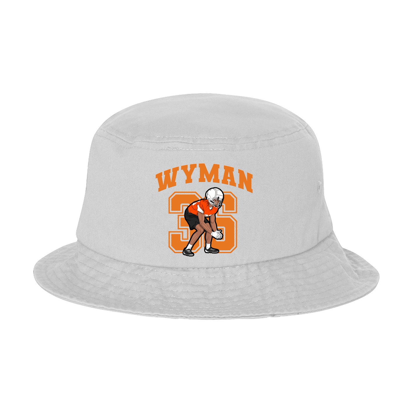 Bucket Cap — Number in White